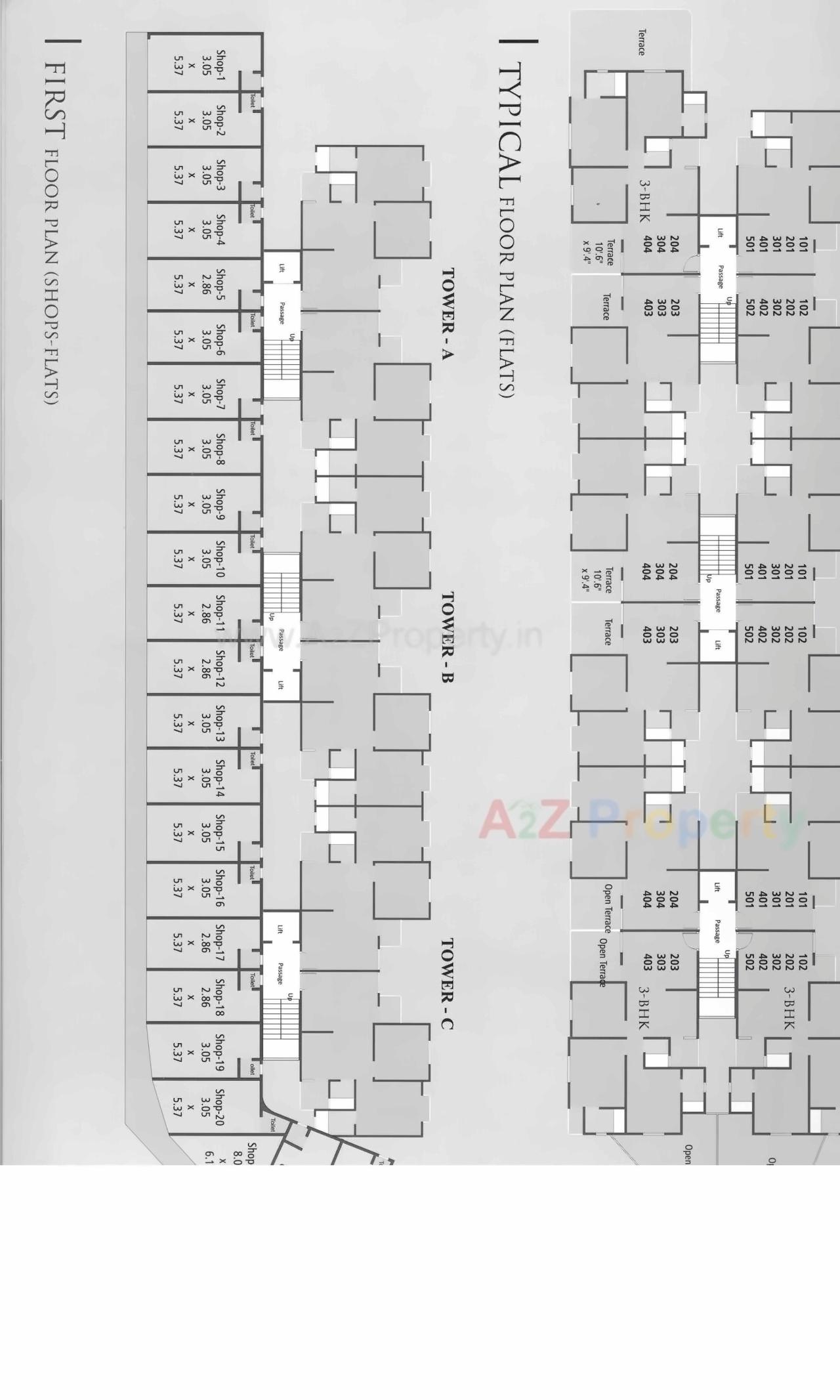 Layout of real estate project Avadh City located at Sayajipura, Vadodara, Gujarat