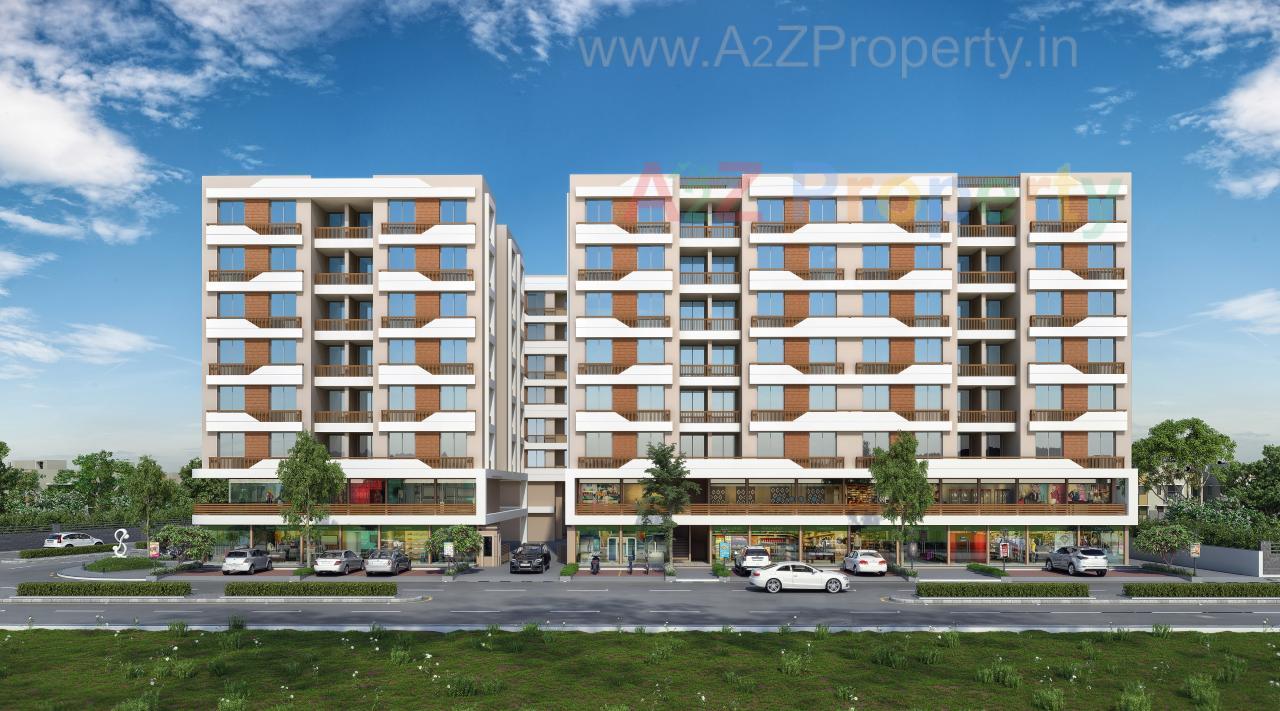 3D Elevation of real estate project Avadh Heights located at Sevasi, Vadodara, Gujarat
