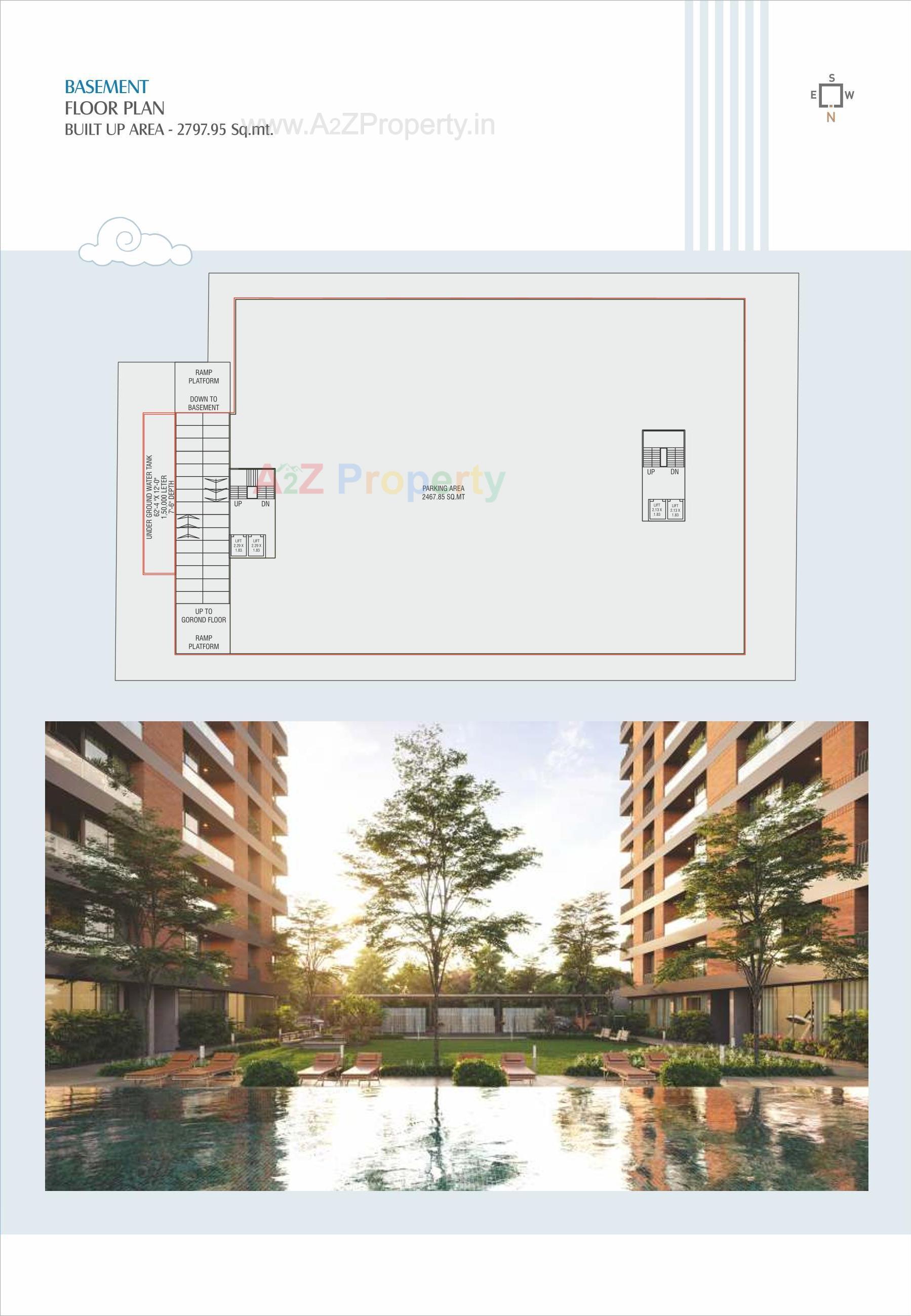 Layout of real estate project Avadh Sky located at Sevasi, Vadodara, Gujarat