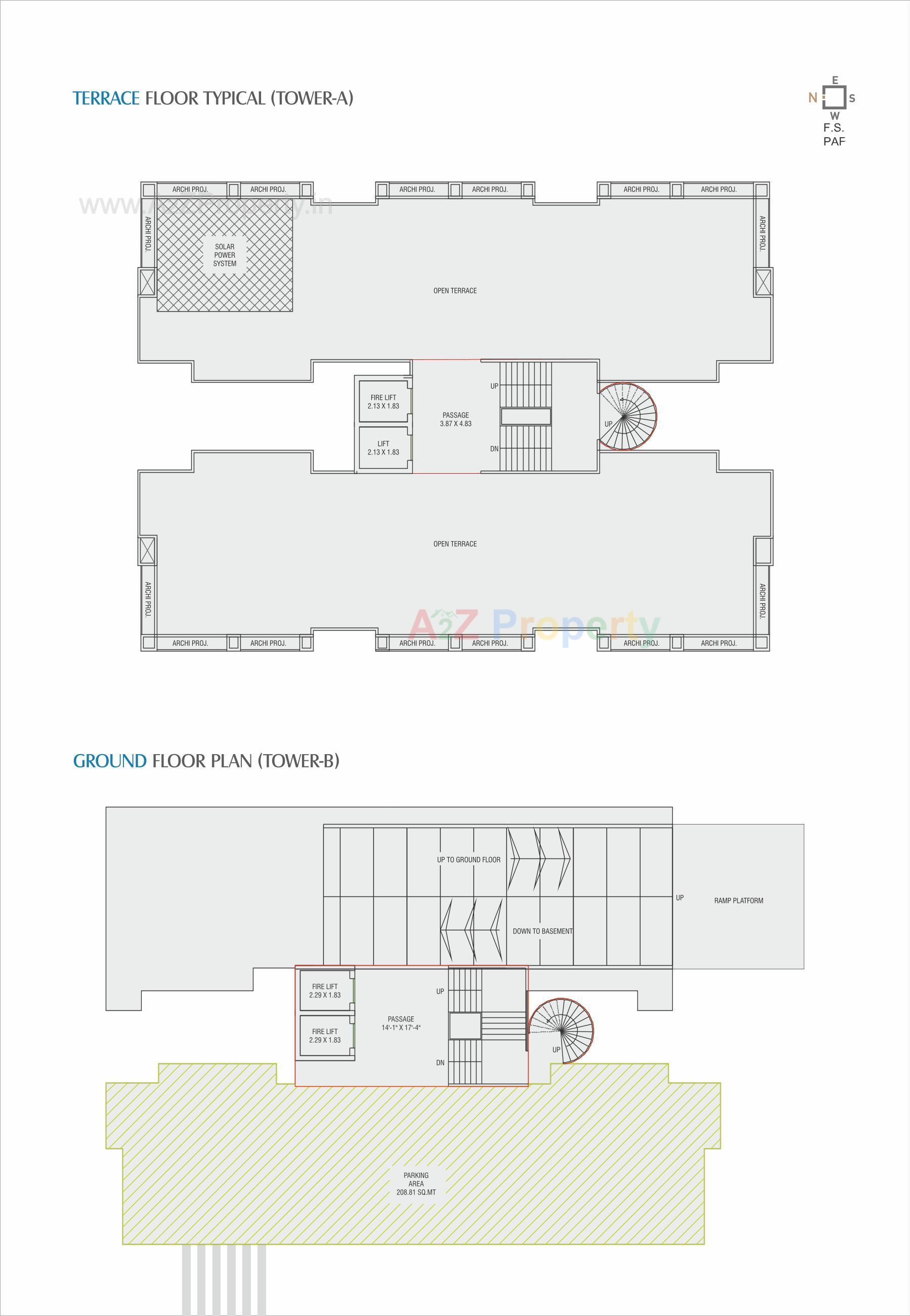 Layout of real estate project Avadh Sky located at Sevasi, Vadodara, Gujarat