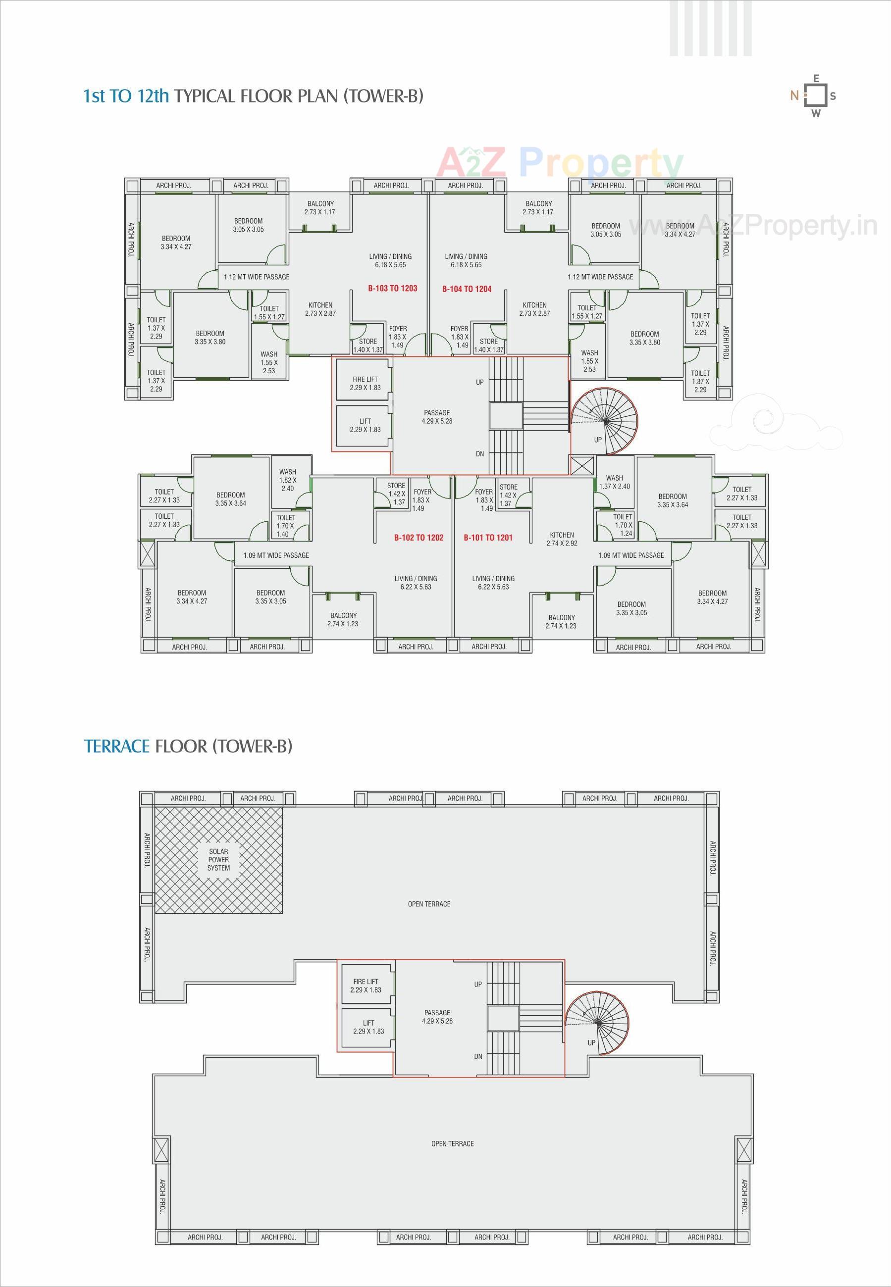 Layout of real estate project Avadh Sky located at Sevasi, Vadodara, Gujarat