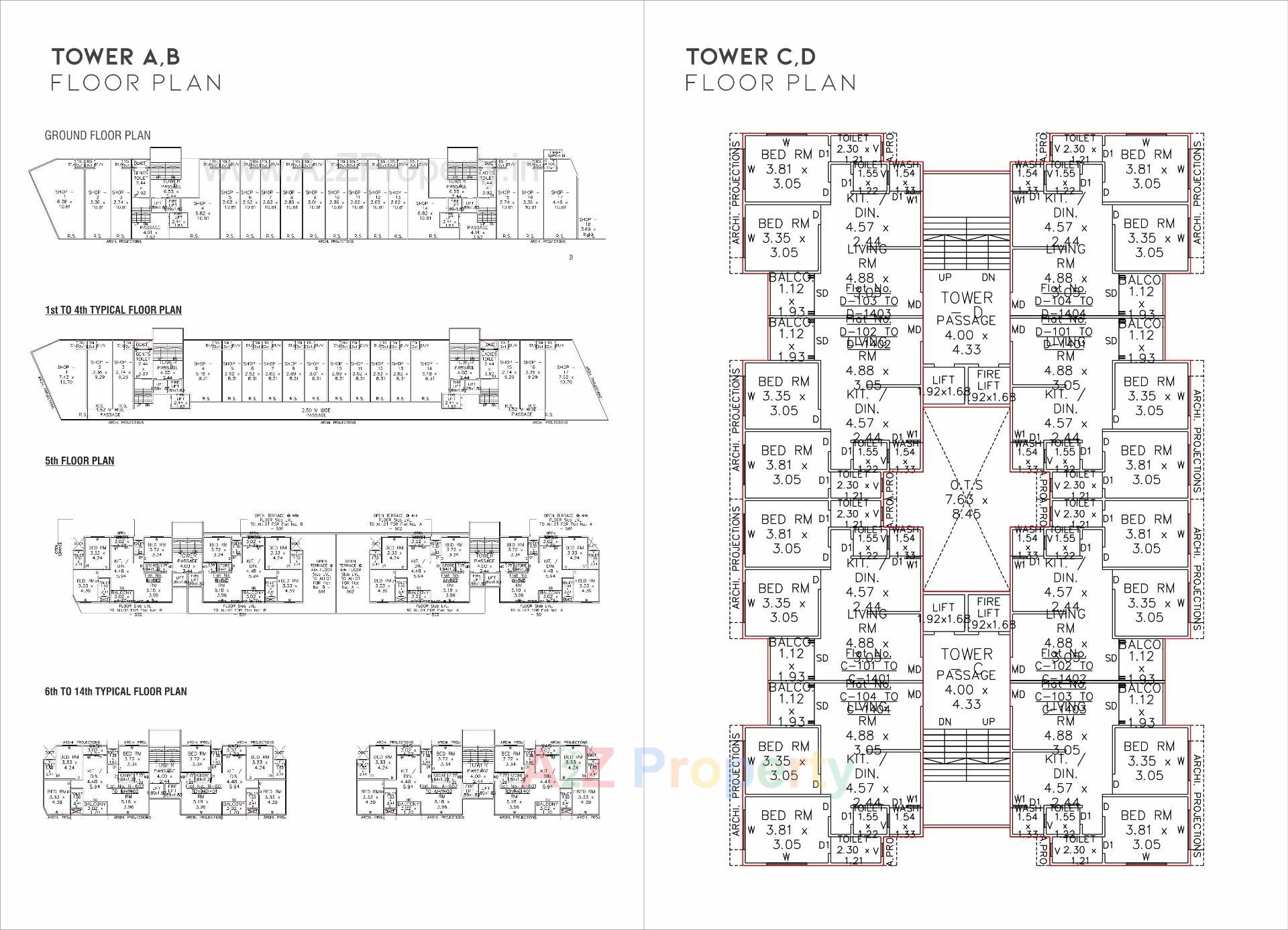 Layout of real estate project Avadh Skyline located at Tarsali, Vadodara, Gujarat