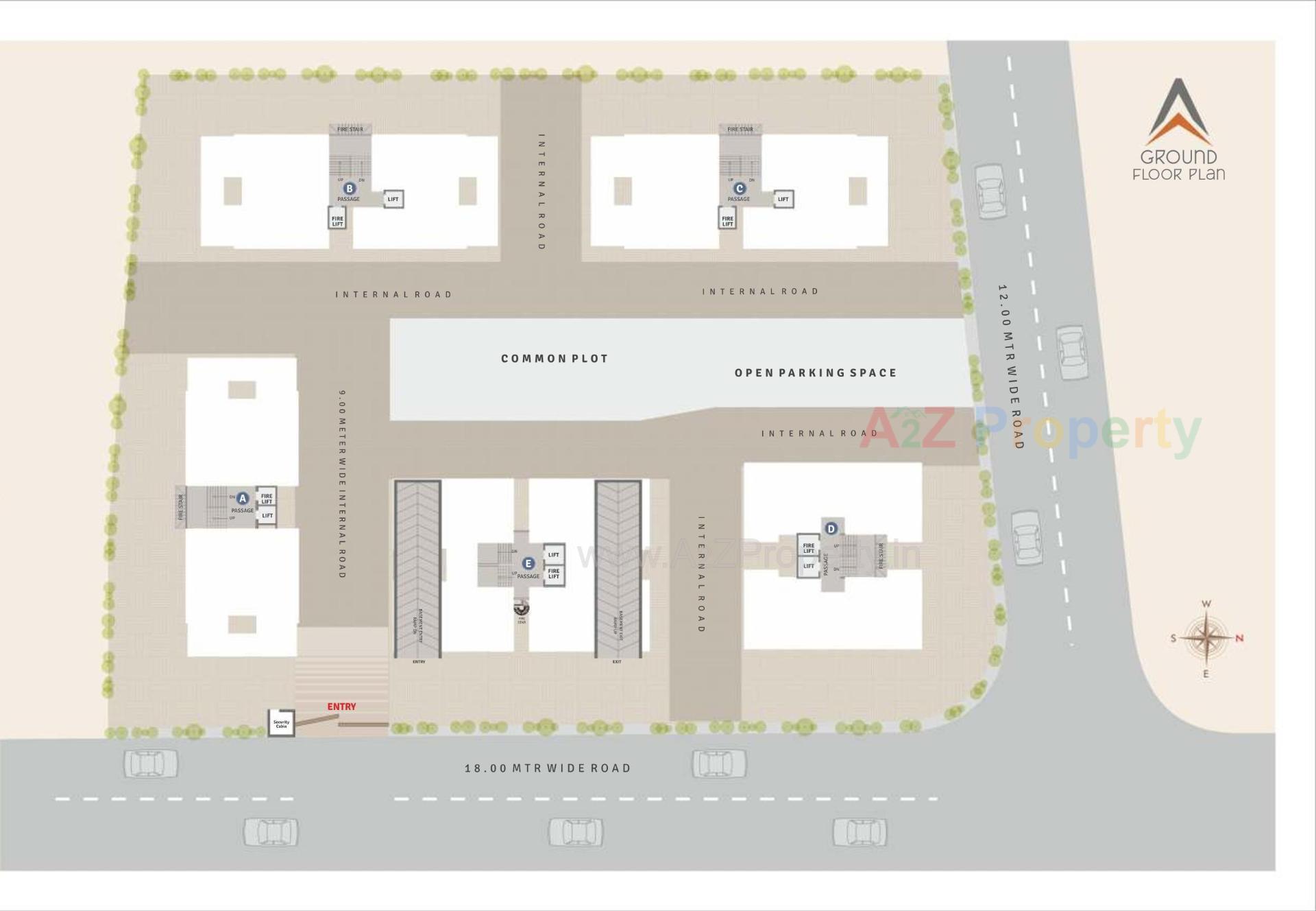 Layout of real estate project Avaneesh Heights located at Chhani, Vadodara, Gujarat