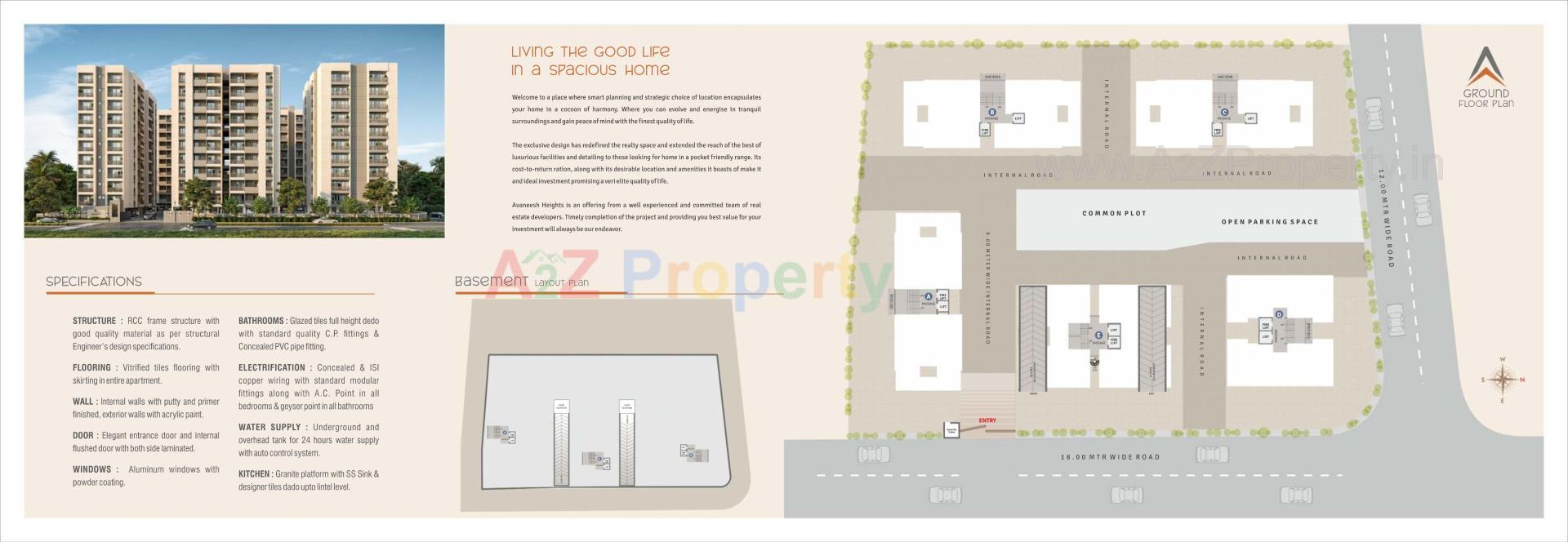 of real estate project Avaneesh Heights located at Chhani, Vadodara, Gujarat