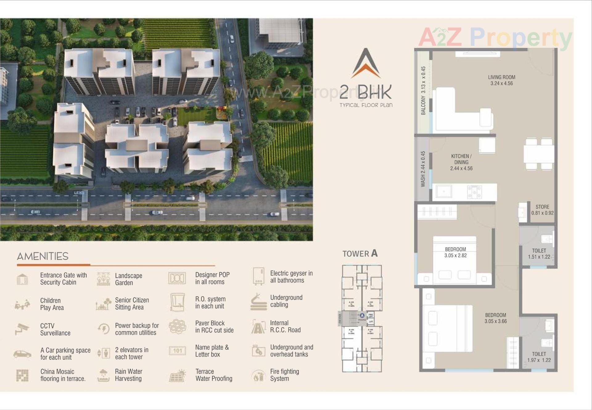 Layout of real estate project Avaneesh Heights located at Chhani, Vadodara, Gujarat