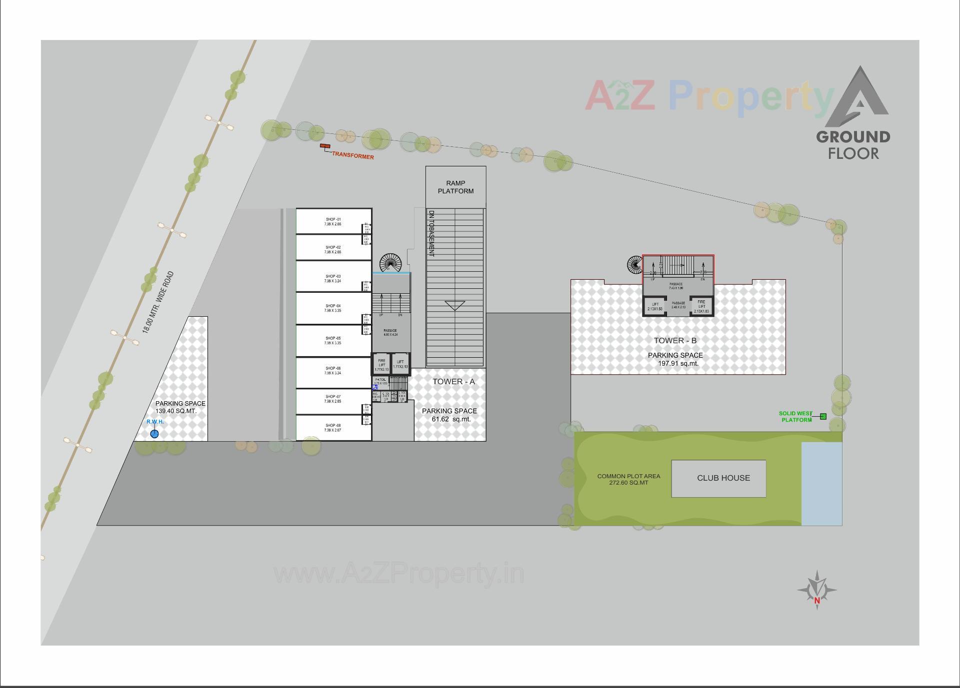 Layout of real estate project Avion Sky located at Gorwa, Vadodara, Gujarat