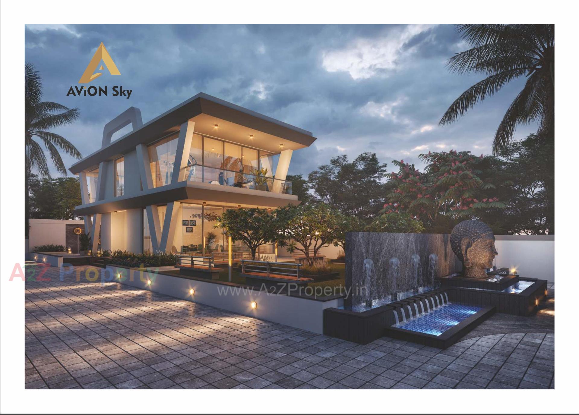 3D Elevation of real estate project Avion Sky located at Gorwa, Vadodara, Gujarat