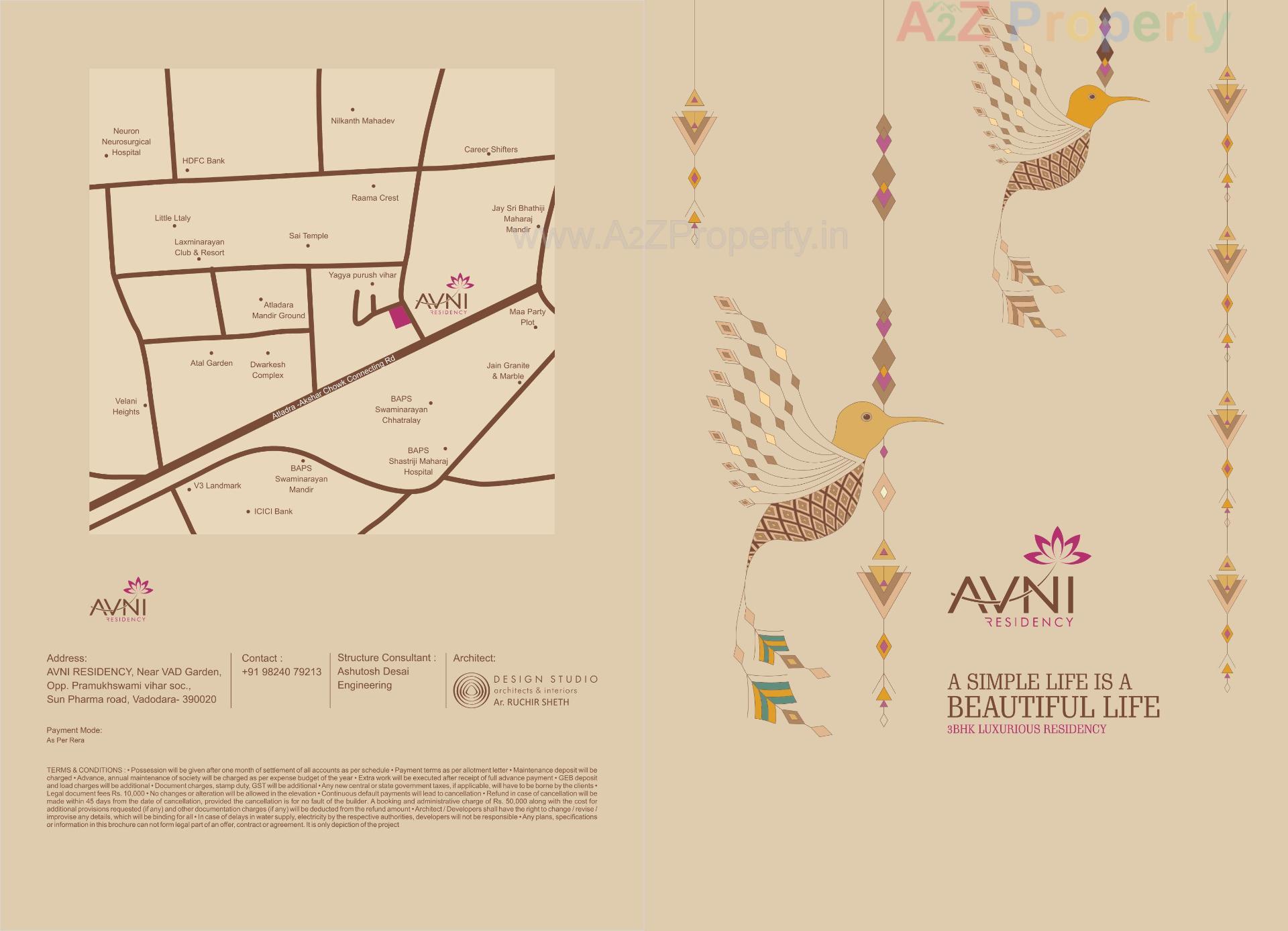  of real estate project Avni Residency located at Atladara, Vadodara, Gujarat