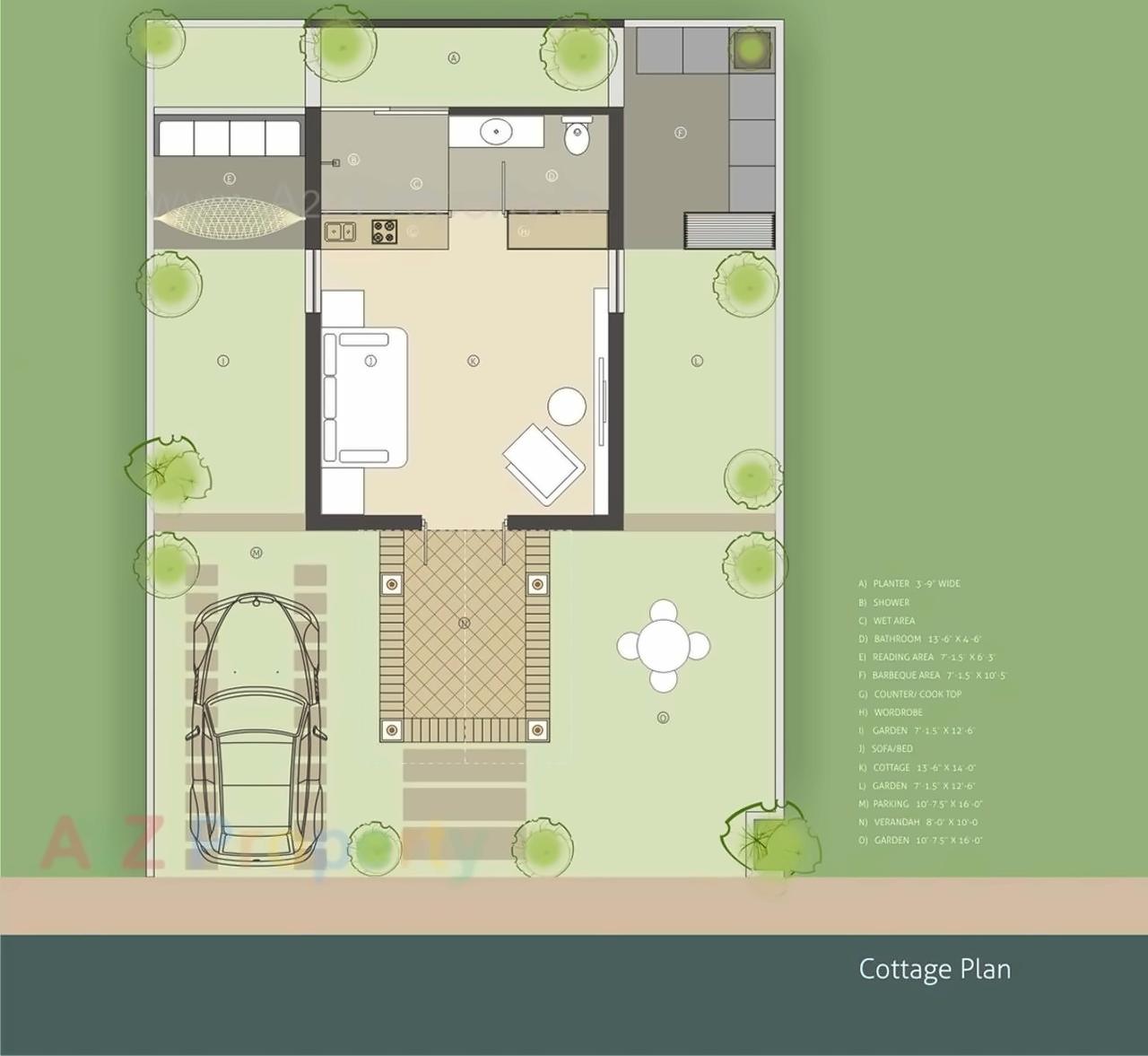 Layout of real estate project Back To Heaven located at Chadsad, Vadodara, Gujarat