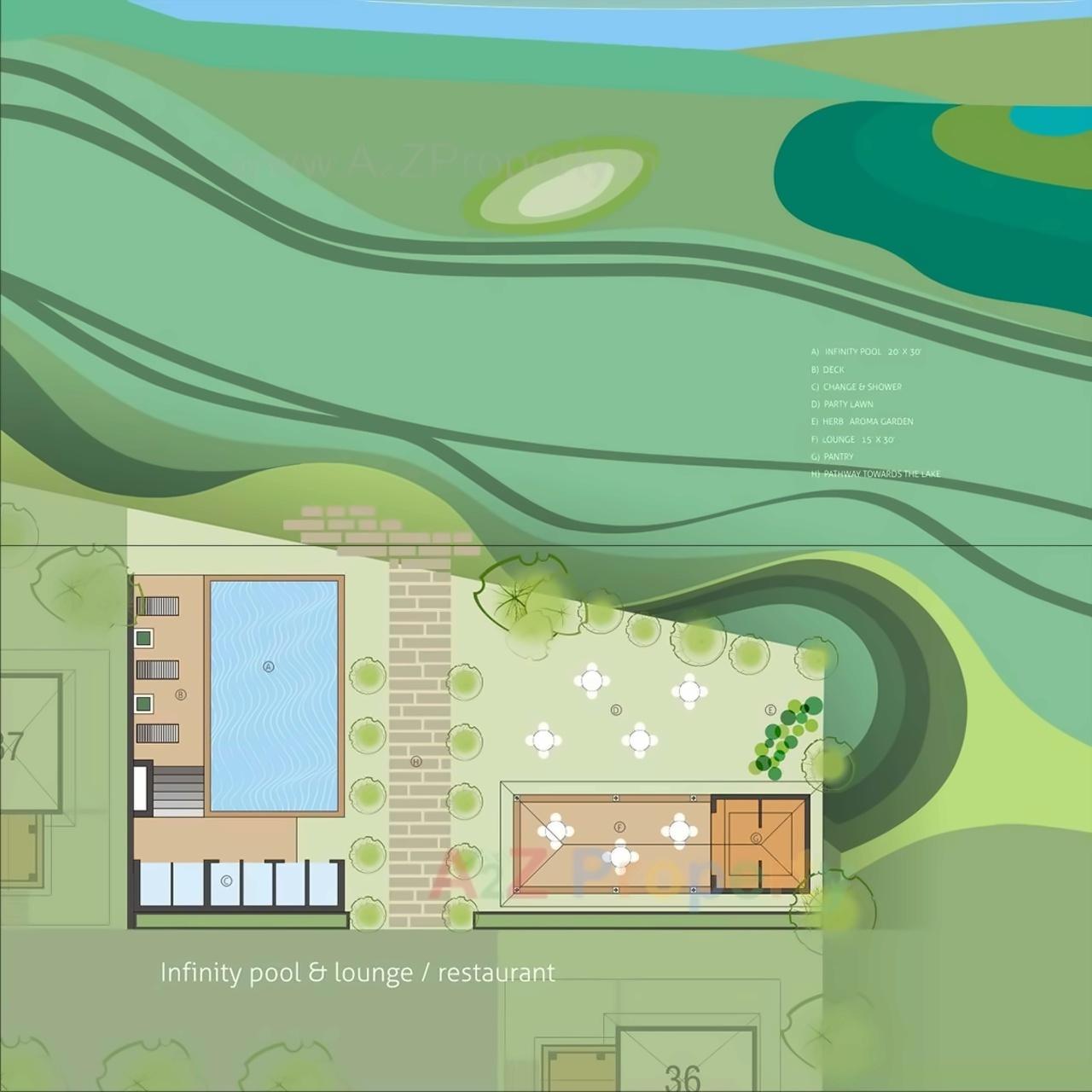 Layout of real estate project Back To Heaven located at Chadsad, Vadodara, Gujarat