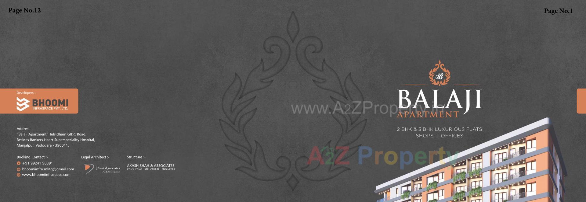  of real estate project Balaji Apartment located at Manjalpur, Vadodara, Gujarat