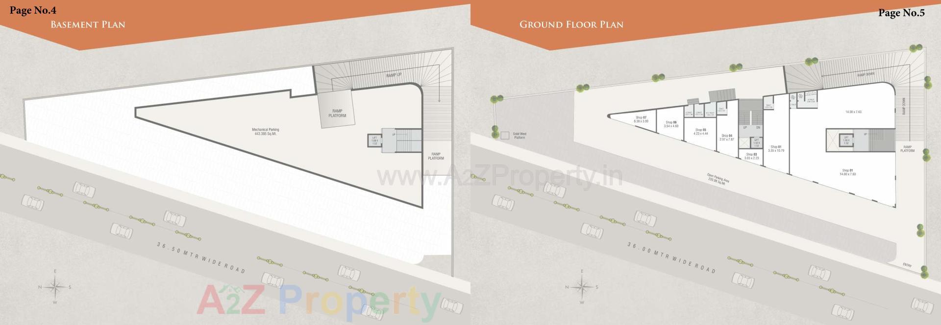 Layout of real estate project Balaji Apartment located at Manjalpur, Vadodara, Gujarat
