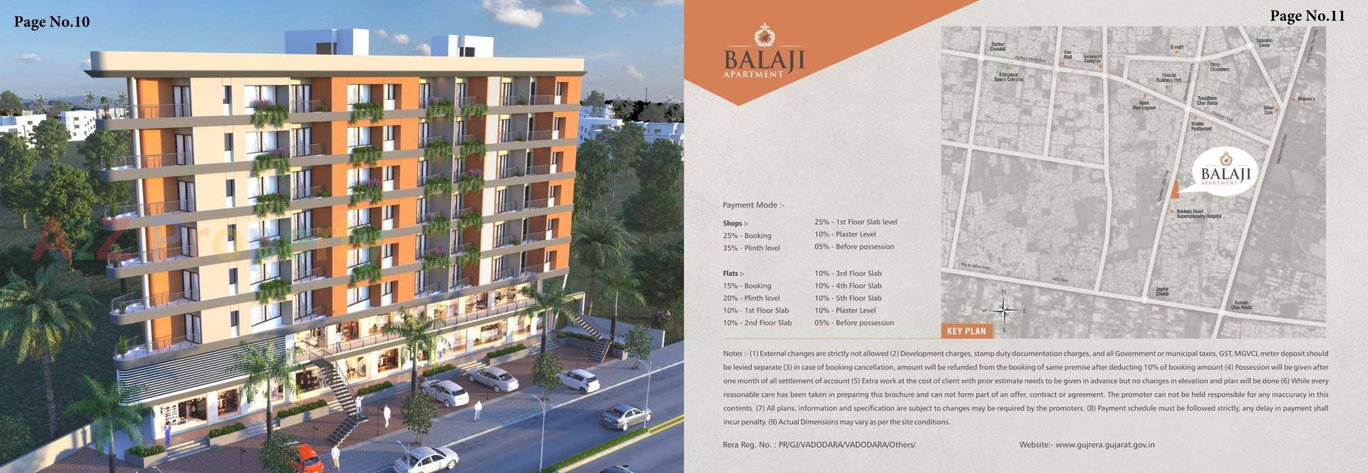  of real estate project Balaji Apartment located at Manjalpur, Vadodara, Gujarat