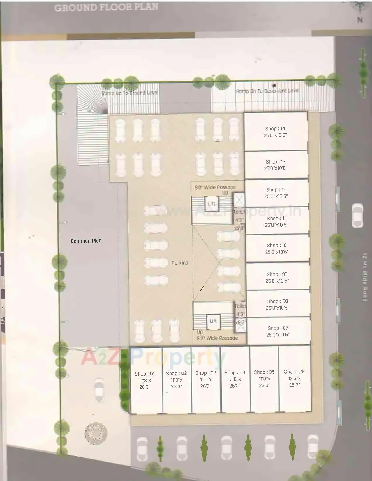 Layout of real estate project Balaji Exotica located at Nizampura, Vadodara, Gujarat