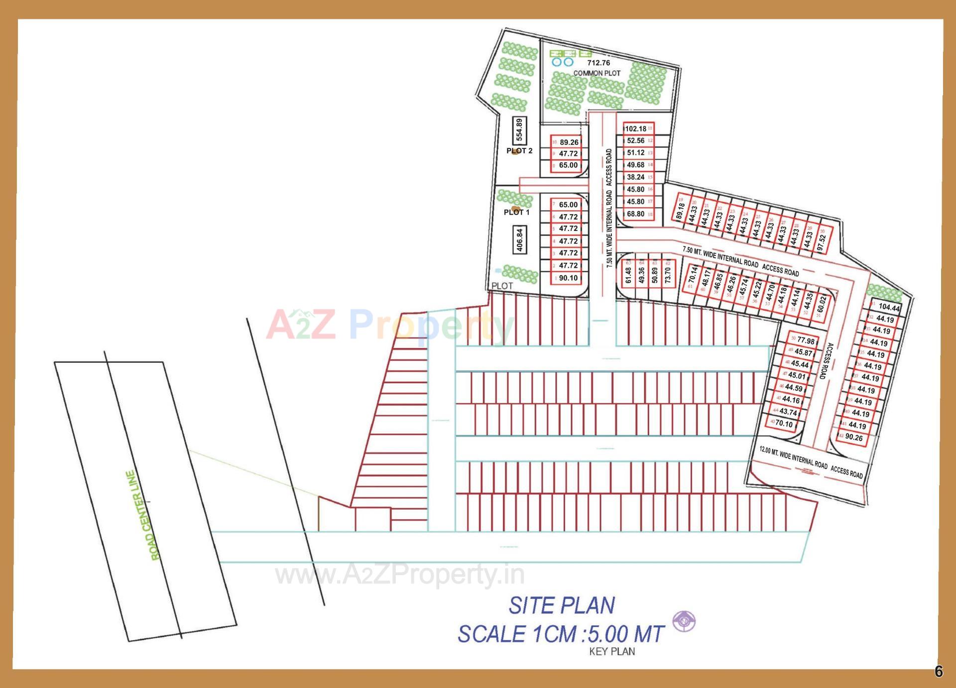 Layout of real estate project Balaji Nandan located at Waghodiya, Vadodara, Gujarat