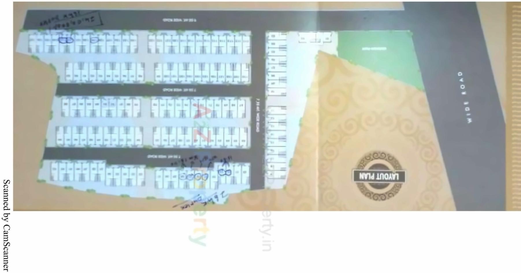 Layout of real estate project Balaji Nandan located at Waghodia, Vadodara, Gujarat