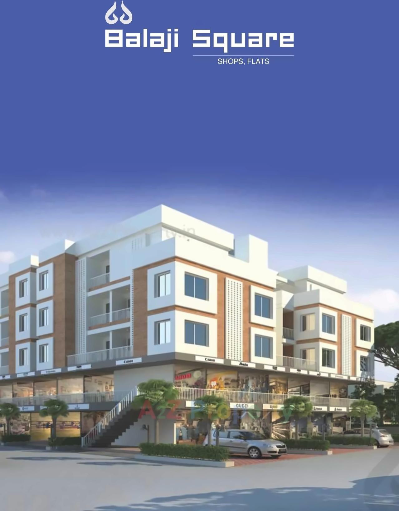 3D Elevation of real estate project Balaji Square located at Vasna, Vadodara, Gujarat