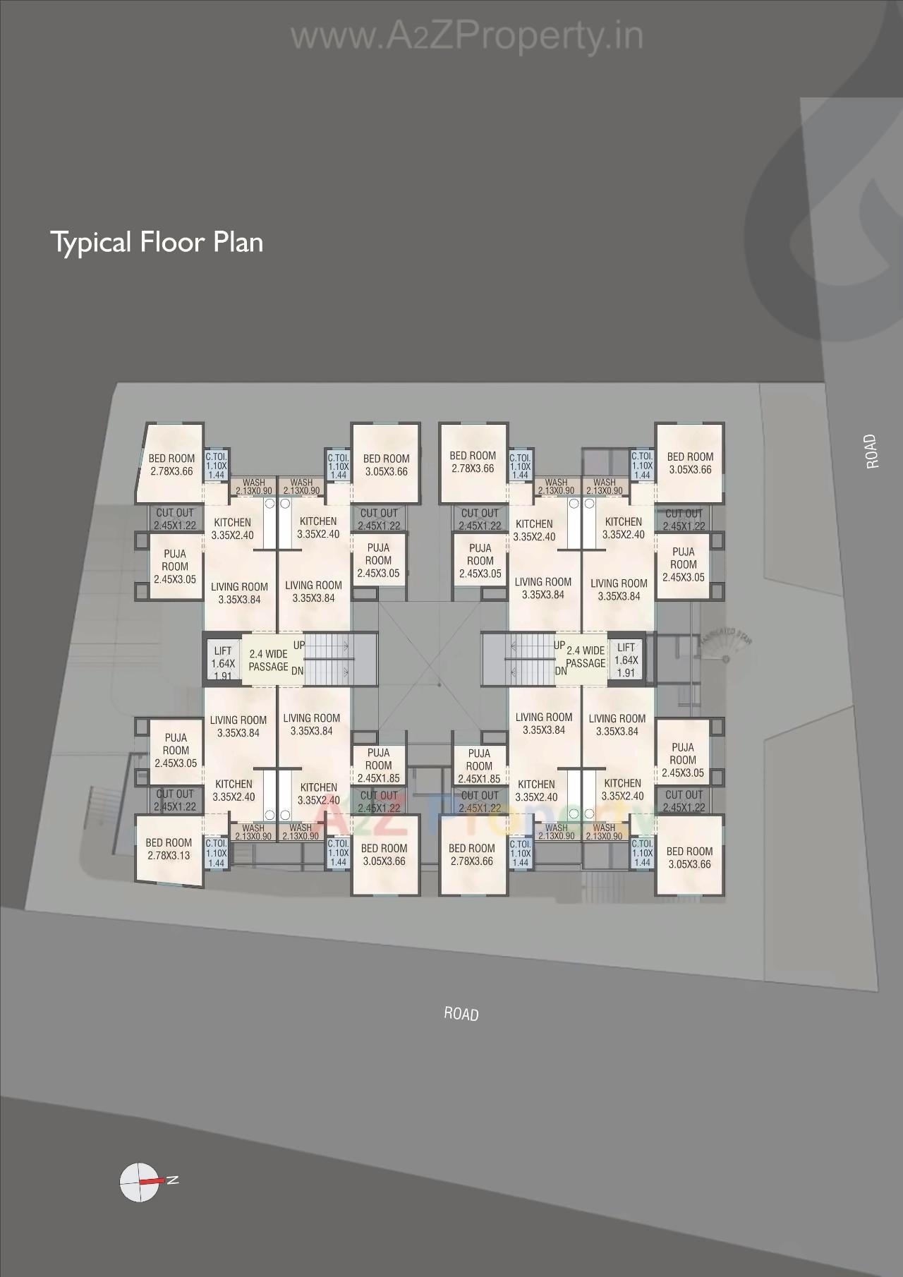Layout of real estate project Balaji Square located at Vasna, Vadodara, Gujarat