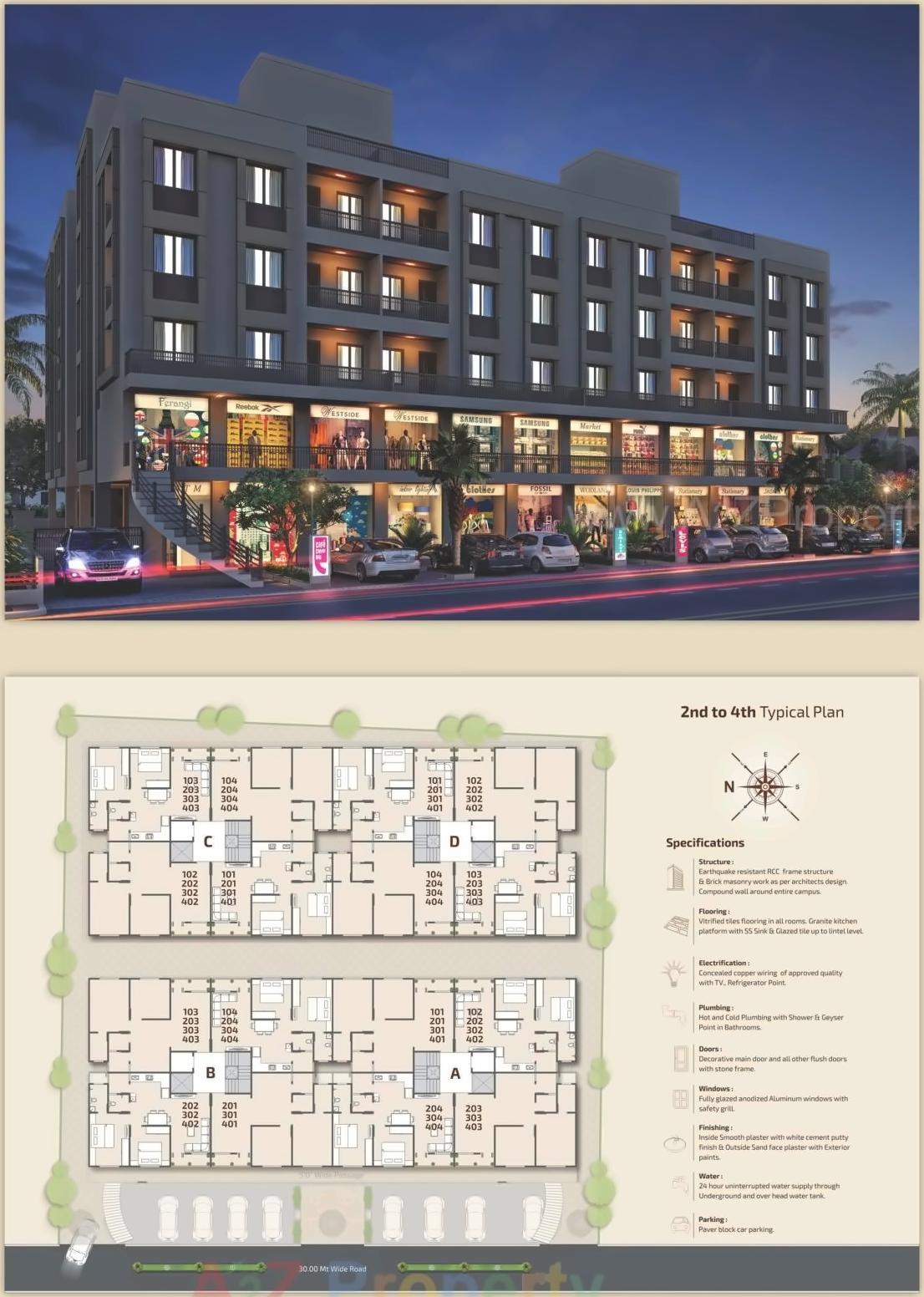 Layout of real estate project Balkishor located at Vadodara, Vadodara, Gujarat