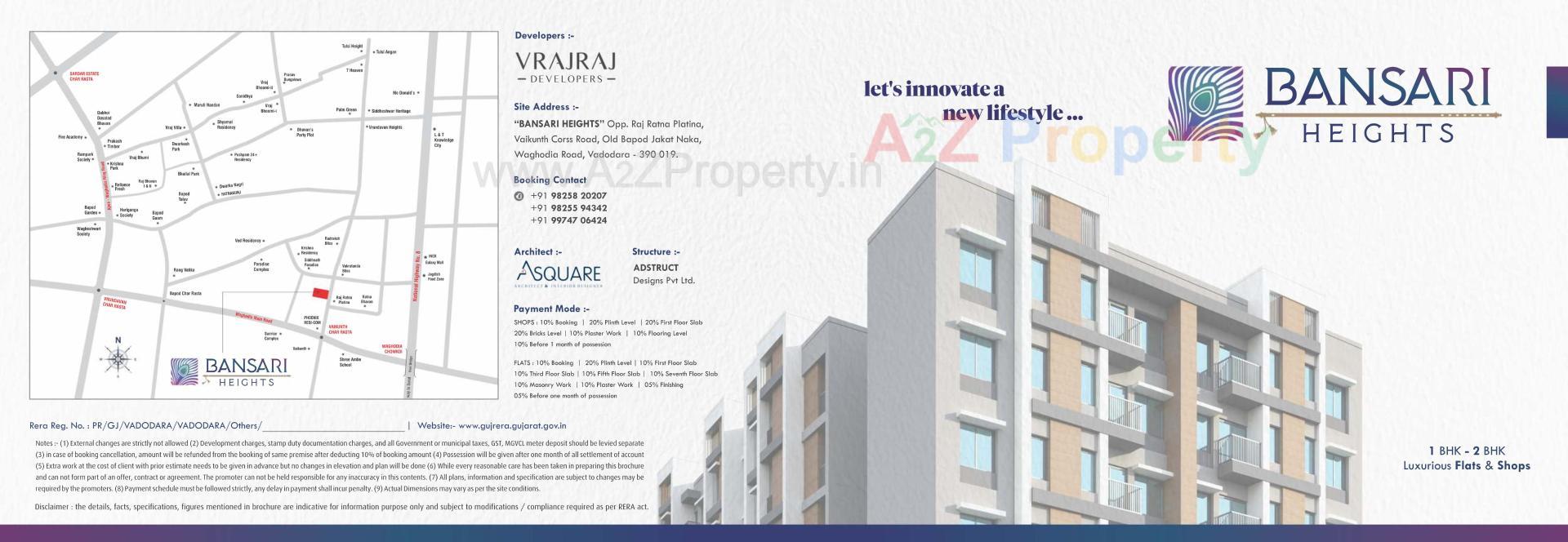 of real estate project Bansari Heights located at Bapod, Vadodara, Gujarat