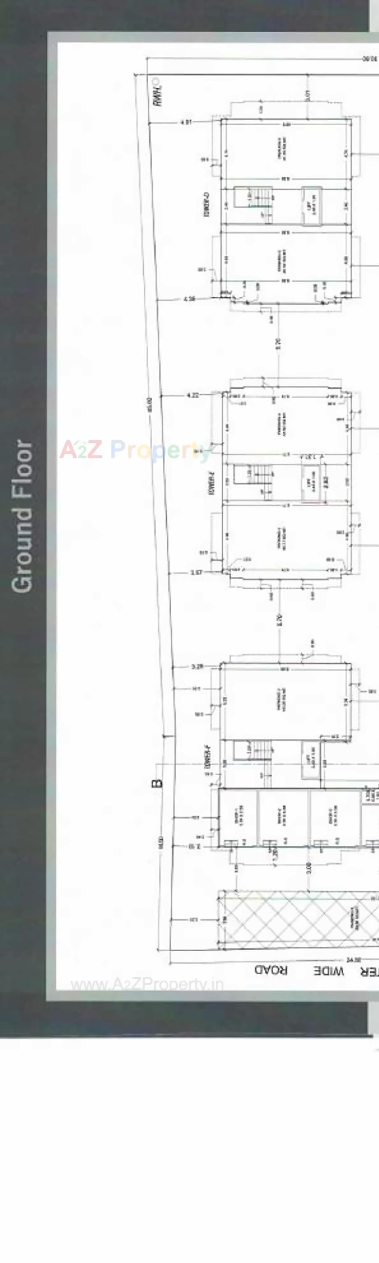 Layout of real estate project Bansari Square located at Savad, Vadodara, Gujarat