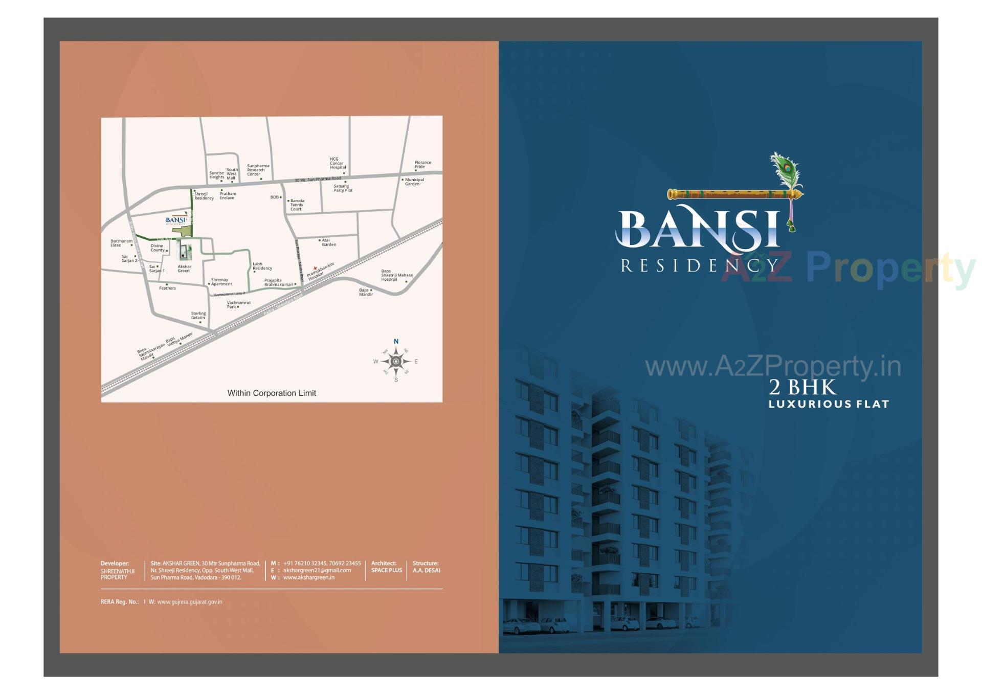  of real estate project Bansi Residency located at Atladra, Vadodara, Gujarat