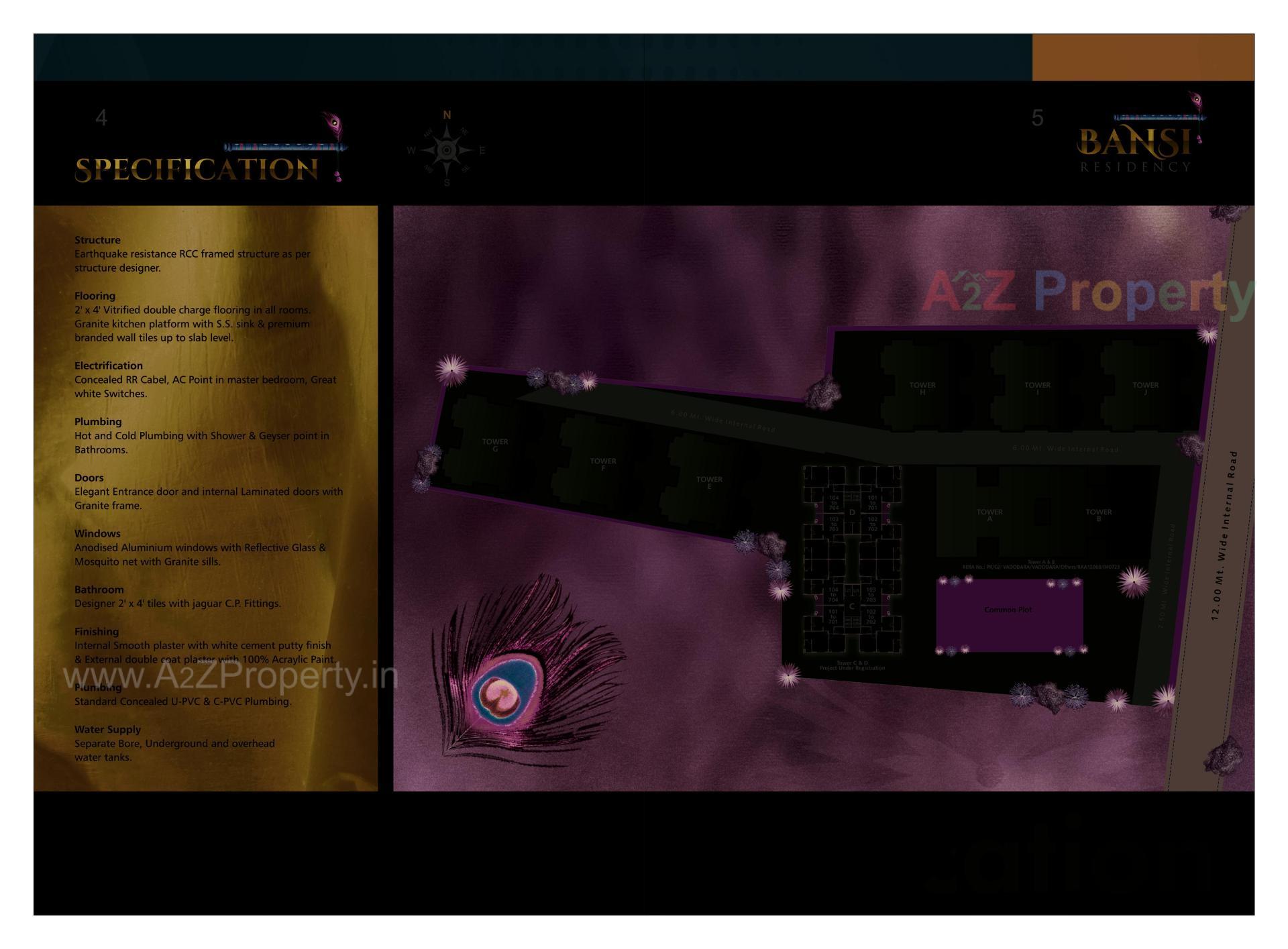  of real estate project Bansi Residency located at Atladra, Vadodara, Gujarat