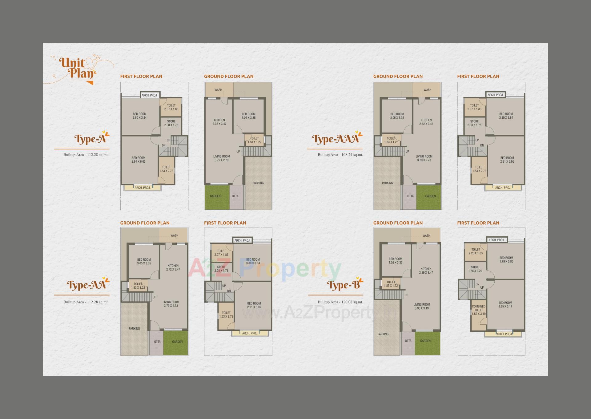Layout of real estate project Bansidhar Duplex located at Kapurai, Vadodara, Gujarat