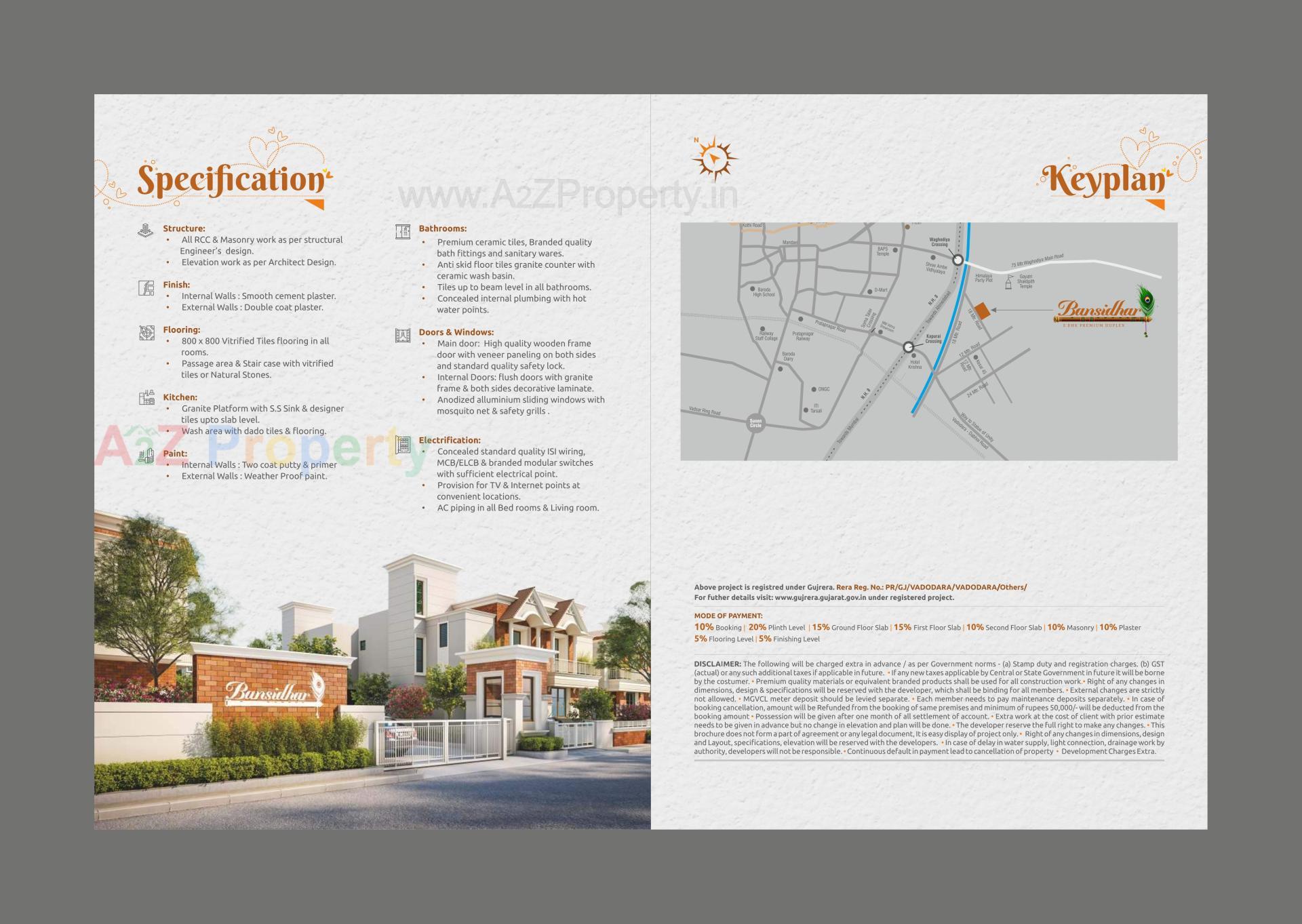  of real estate project Bansidhar Duplex located at Kapurai, Vadodara, Gujarat