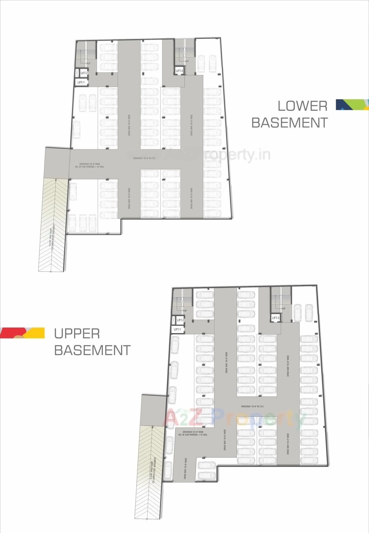 Layout of real estate project Baroda City Mall located at Manjalpur, Vadodara, Gujarat