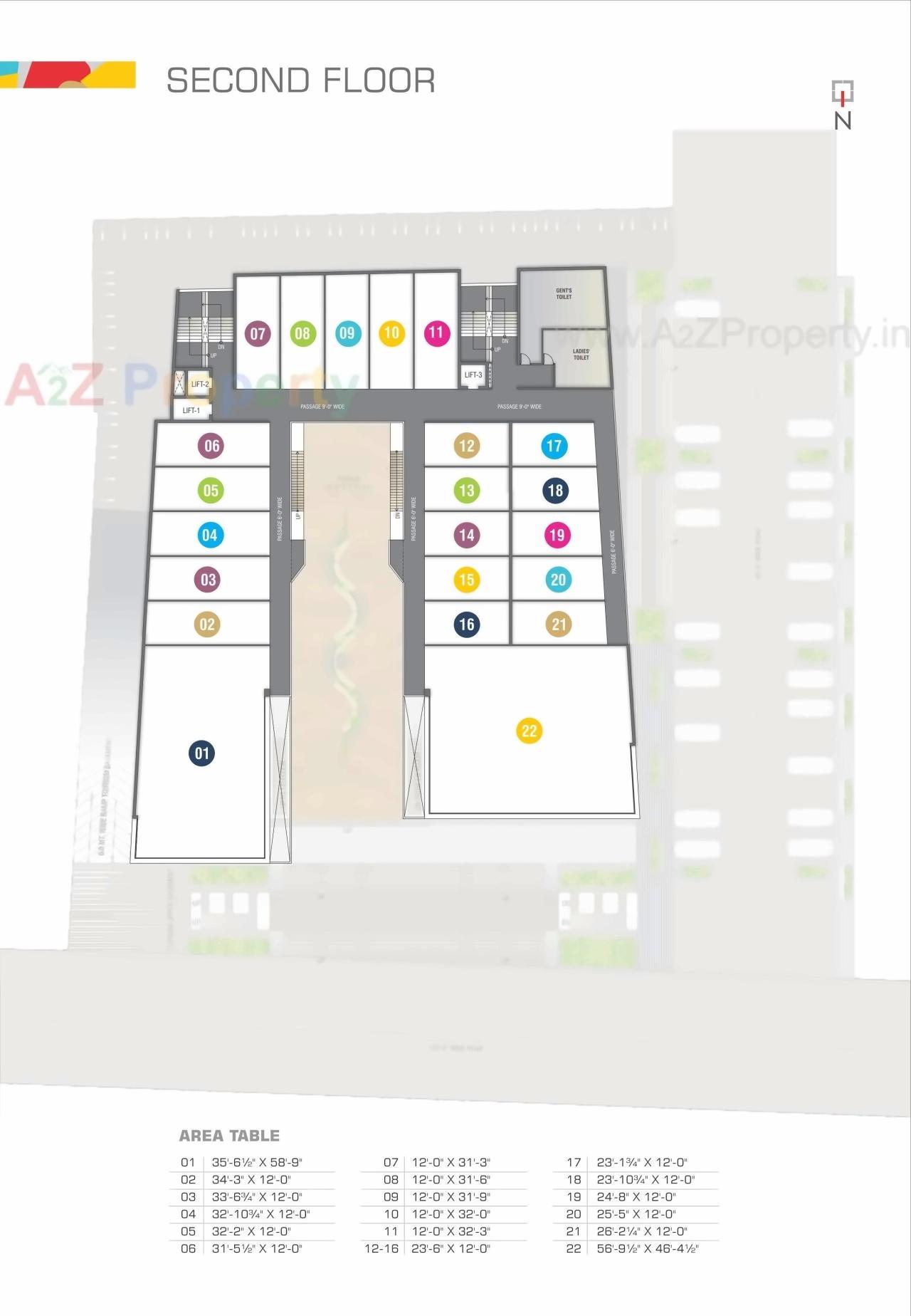 Layout of real estate project Baroda City Mall located at Manjalpur, Vadodara, Gujarat