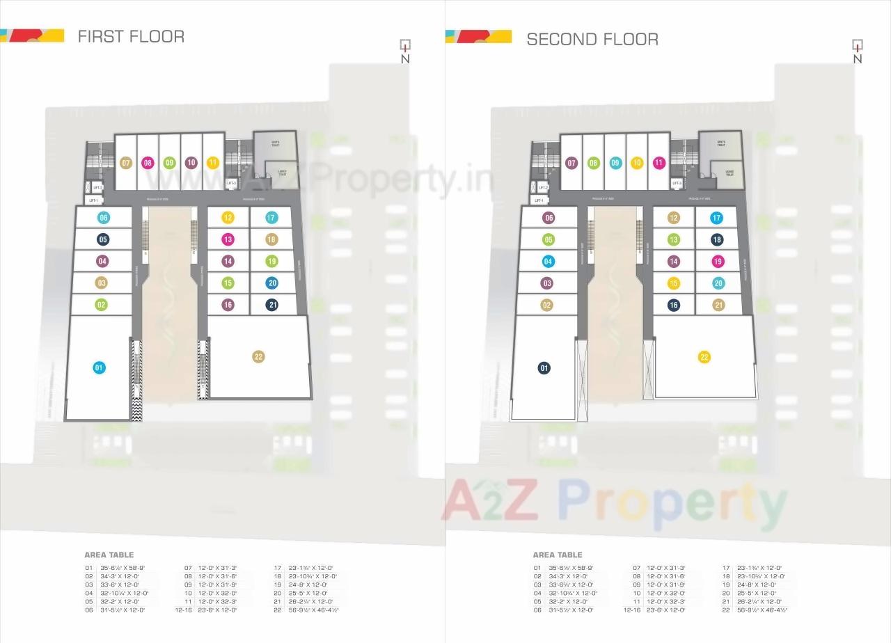 Layout of real estate project Baroda City Mall located at Manjalpur, Vadodara, Gujarat