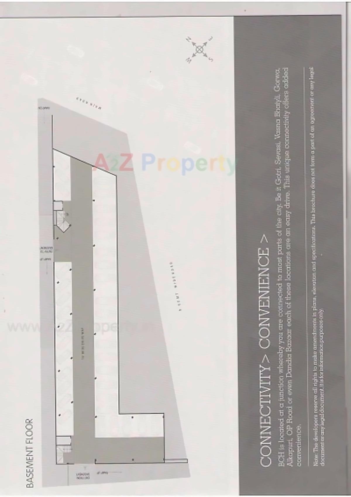 Layout of real estate project Baroda Commerce House located at Gotri, Vadodara, Gujarat