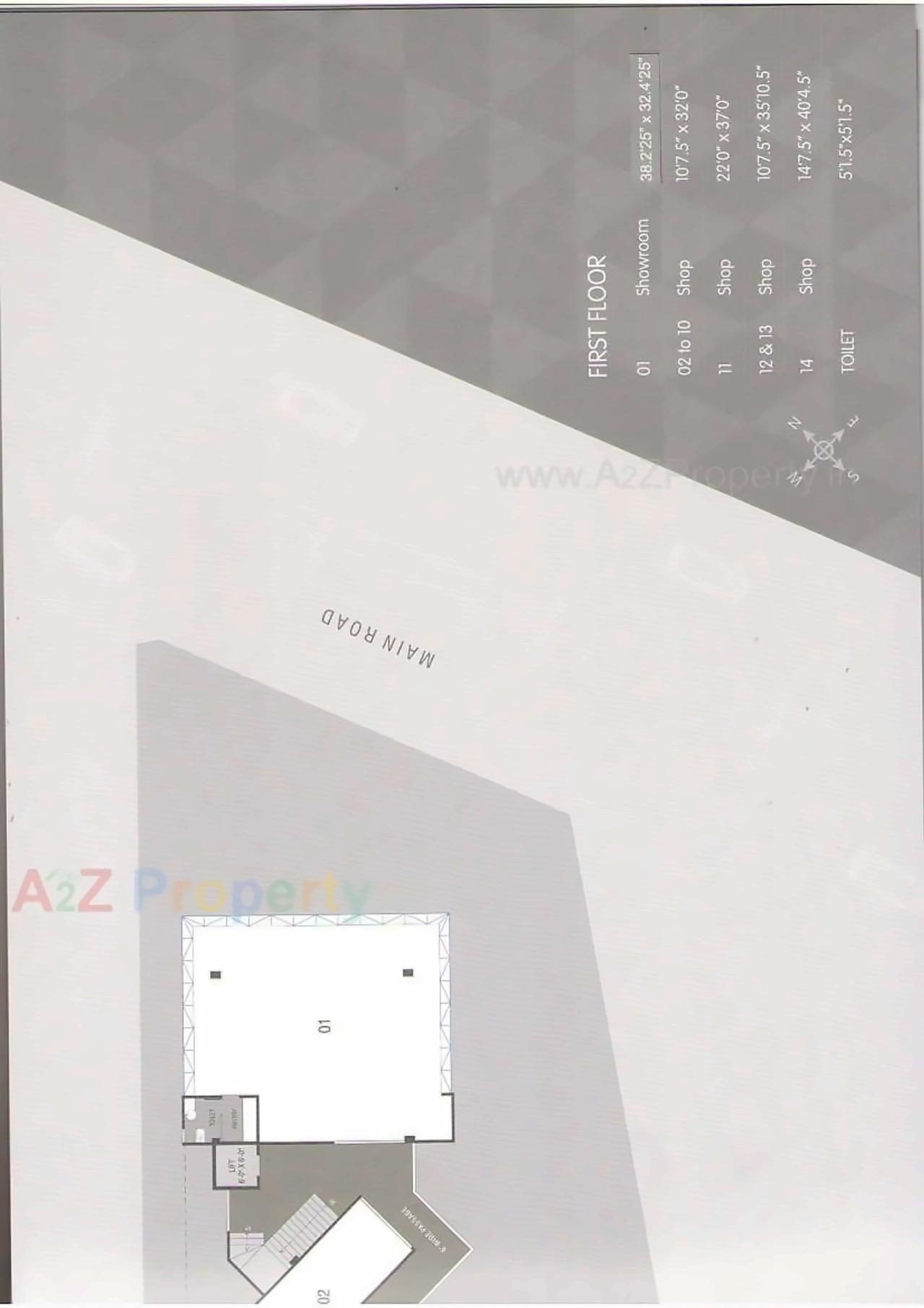 Layout of real estate project Baroda Commerce House located at Gotri, Vadodara, Gujarat
