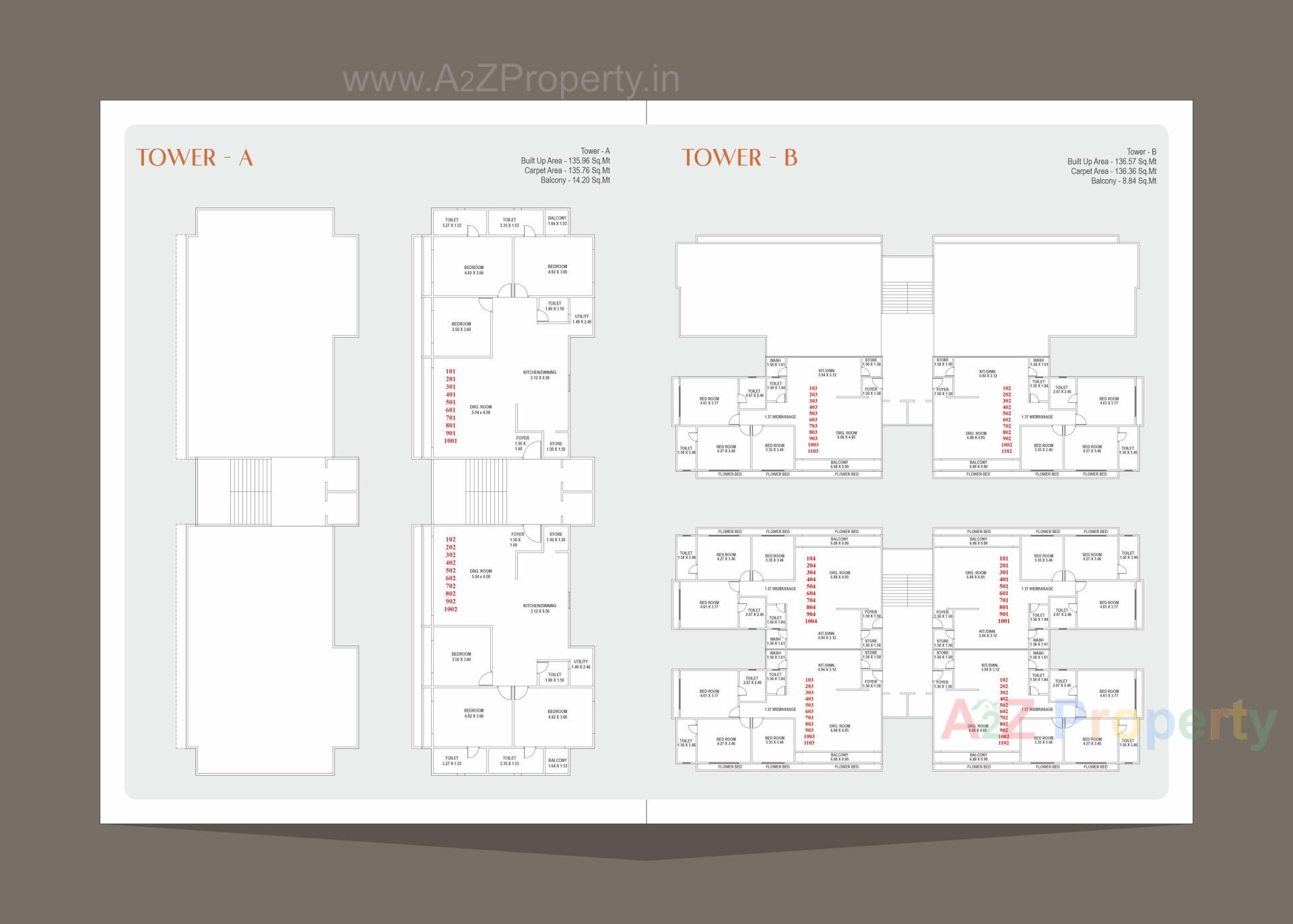 Layout of real estate project Belvista located at Gotri, Vadodara, Gujarat