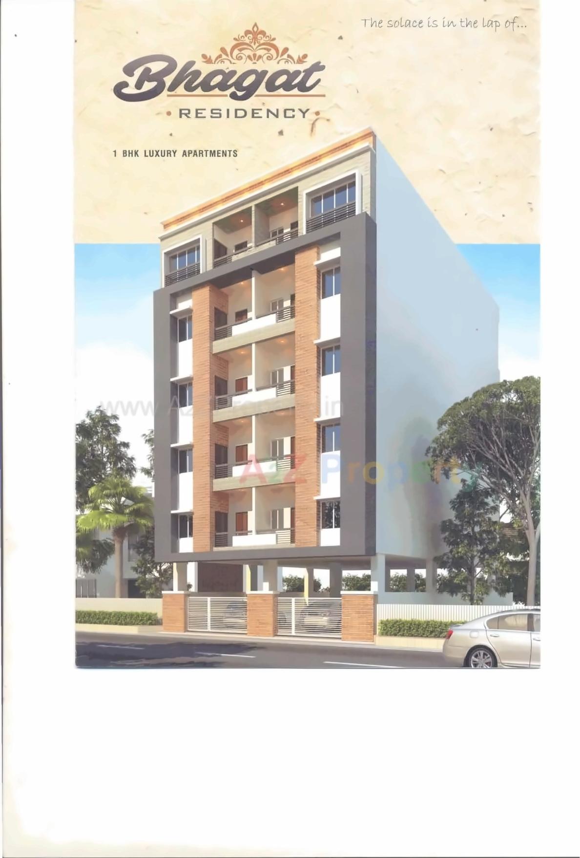 3D Elevation of real estate project Bhagat Residency located at Kasba, Vadodara, Gujarat