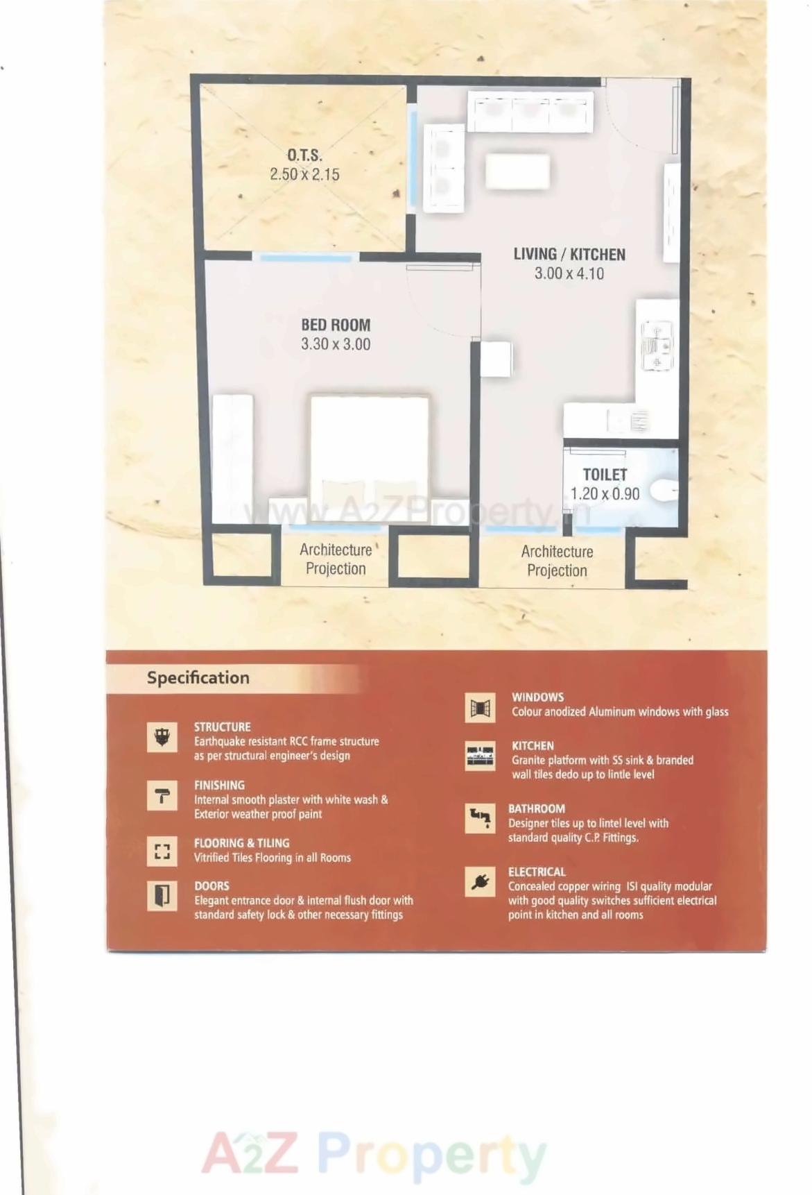 Layout of real estate project Bhagat Residency located at Kasba, Vadodara, Gujarat