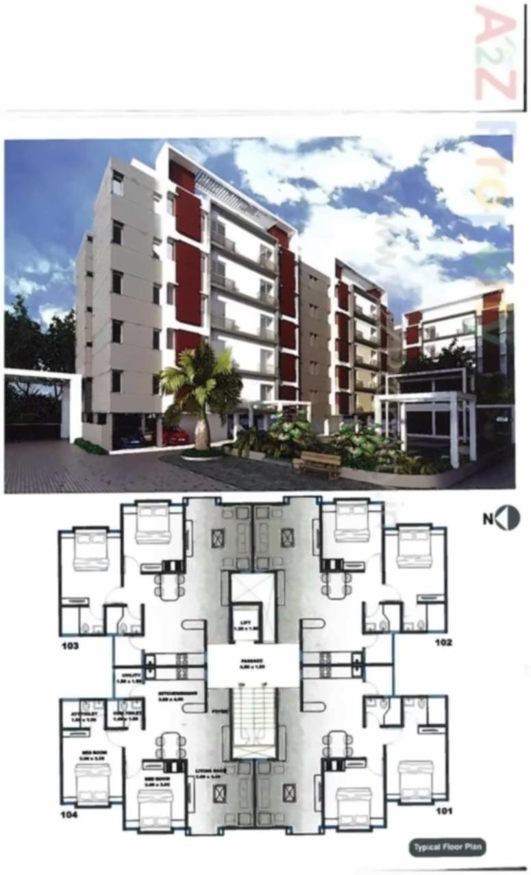 Layout of real estate project Bhavyam Homes located at Atladara, Vadodara, Gujarat