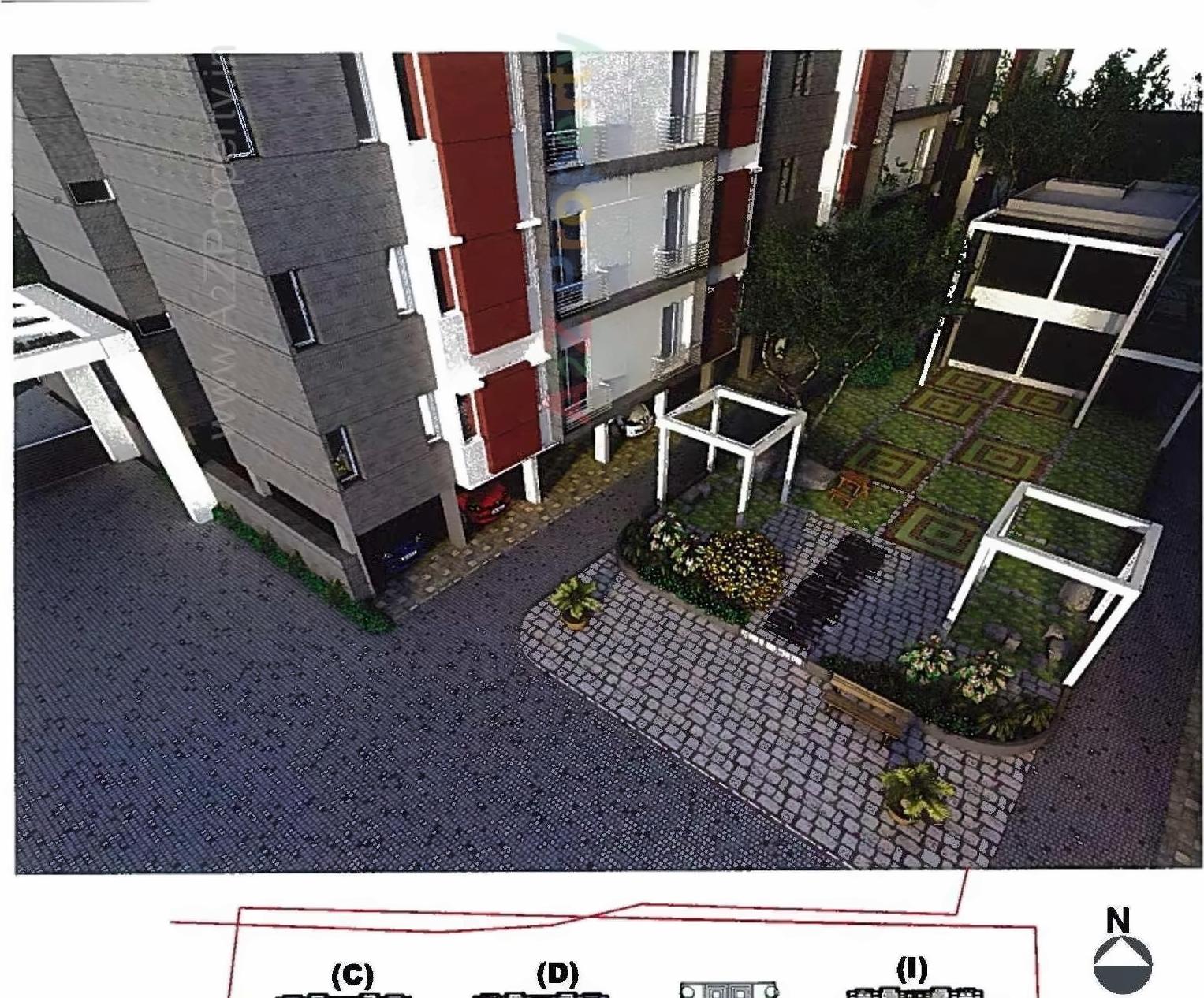 3D Elevation of real estate project Bhavyam Homes located at Atladara, Vadodara, Gujarat