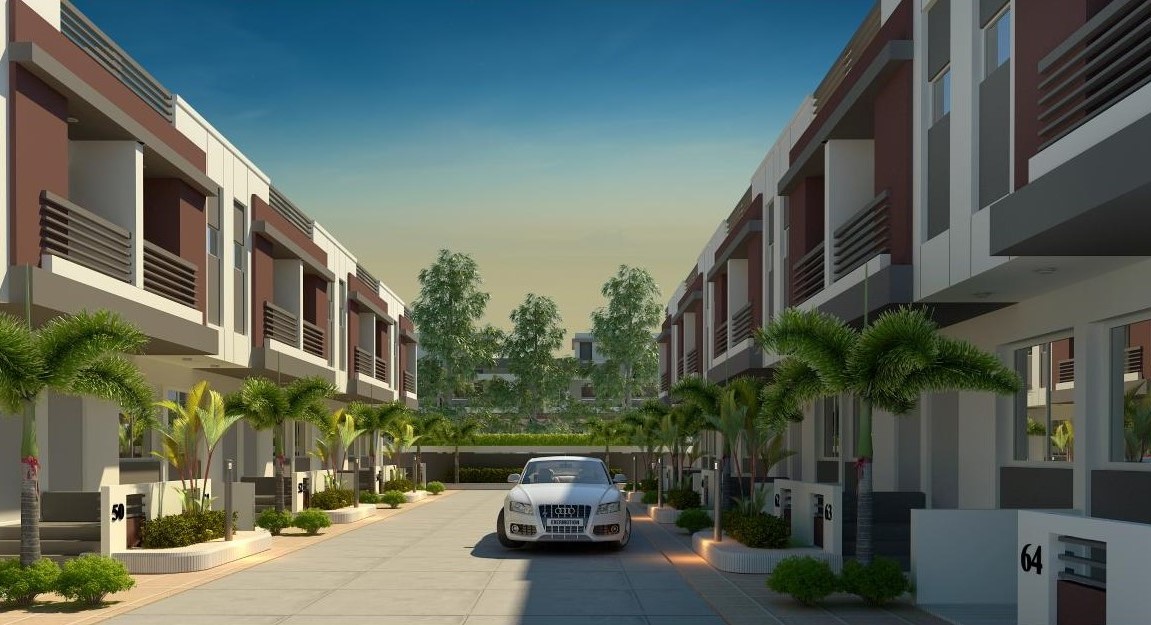 Front View 2 of real estate project Bhumi Residency located at Maneja, Vadodara, Gujarat