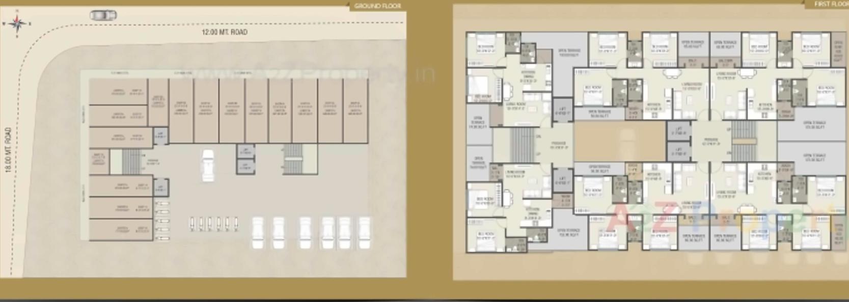 Layout of real estate project Bliss Avenue located at Vadodara, Vadodara, Gujarat