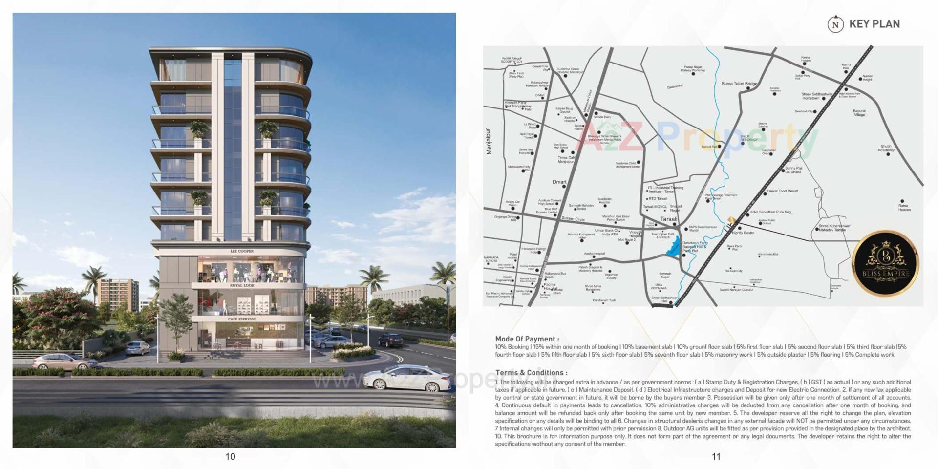  of real estate project Bliss Empire located at Tarsali, Vadodara, Gujarat