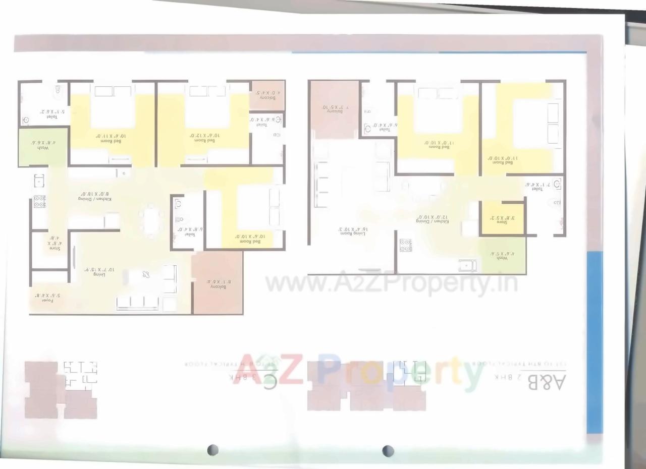 Layout of real estate project Blue Ocean located at Harni, Vadodara, Gujarat