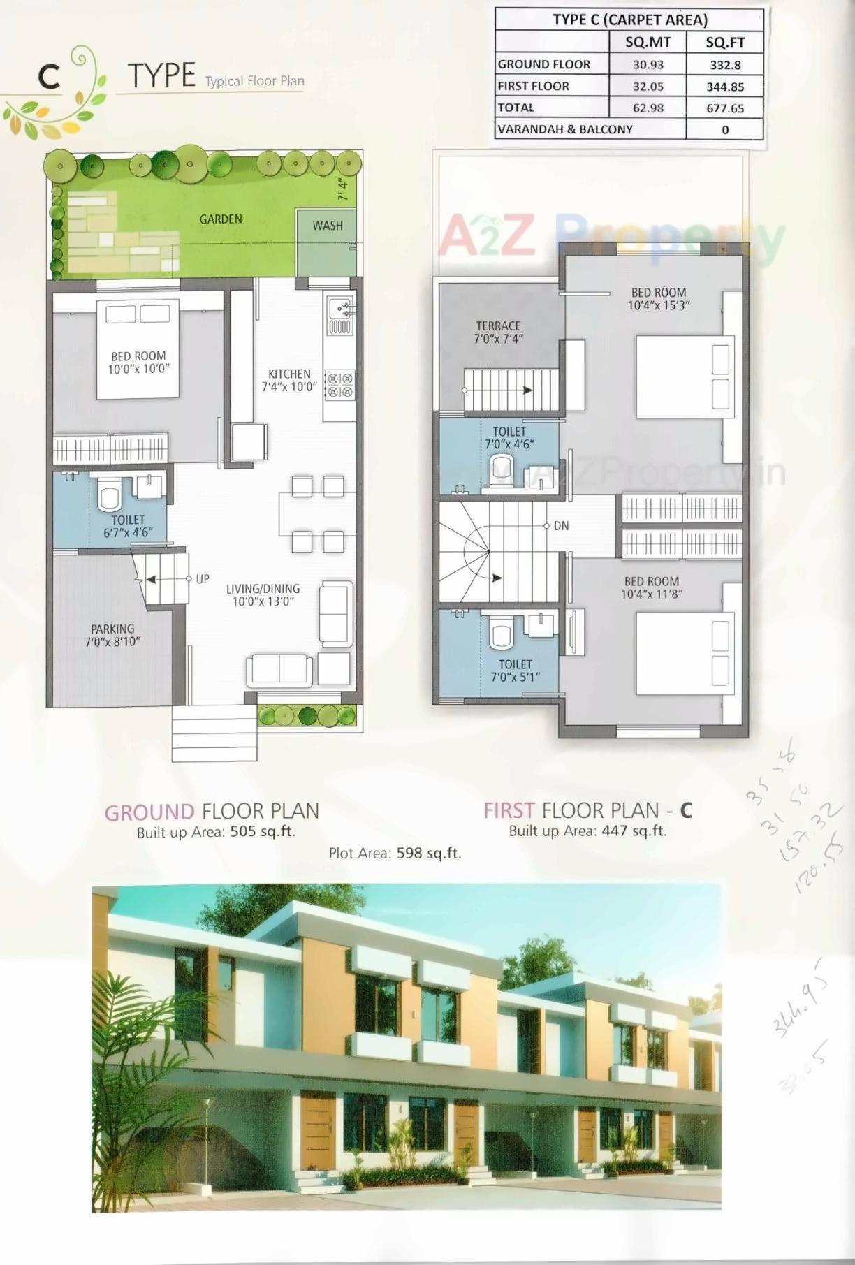 Layout of real estate project Blue's Springfield located at Pavlepur, Vadodara, Gujarat