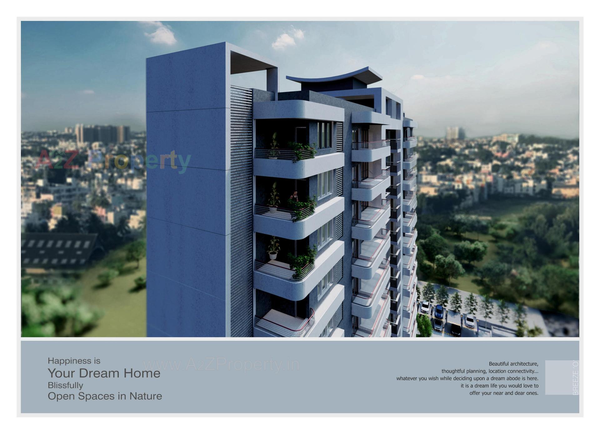 3D Elevation of real estate project Breeze O located at Talsat, Vadodara, Gujarat