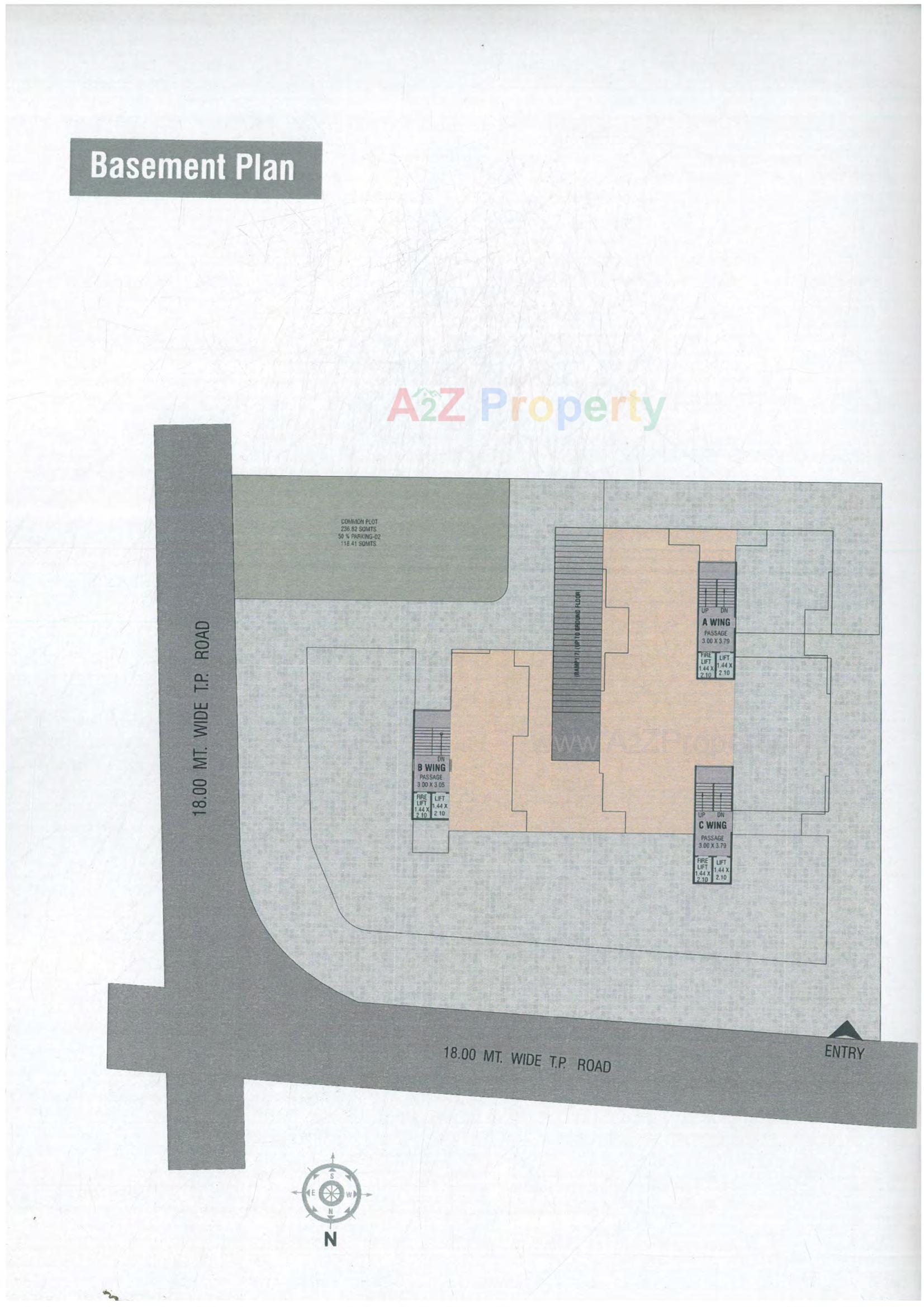 Layout of real estate project Brinja Residency located at Chikhodra, Vadodara, Gujarat