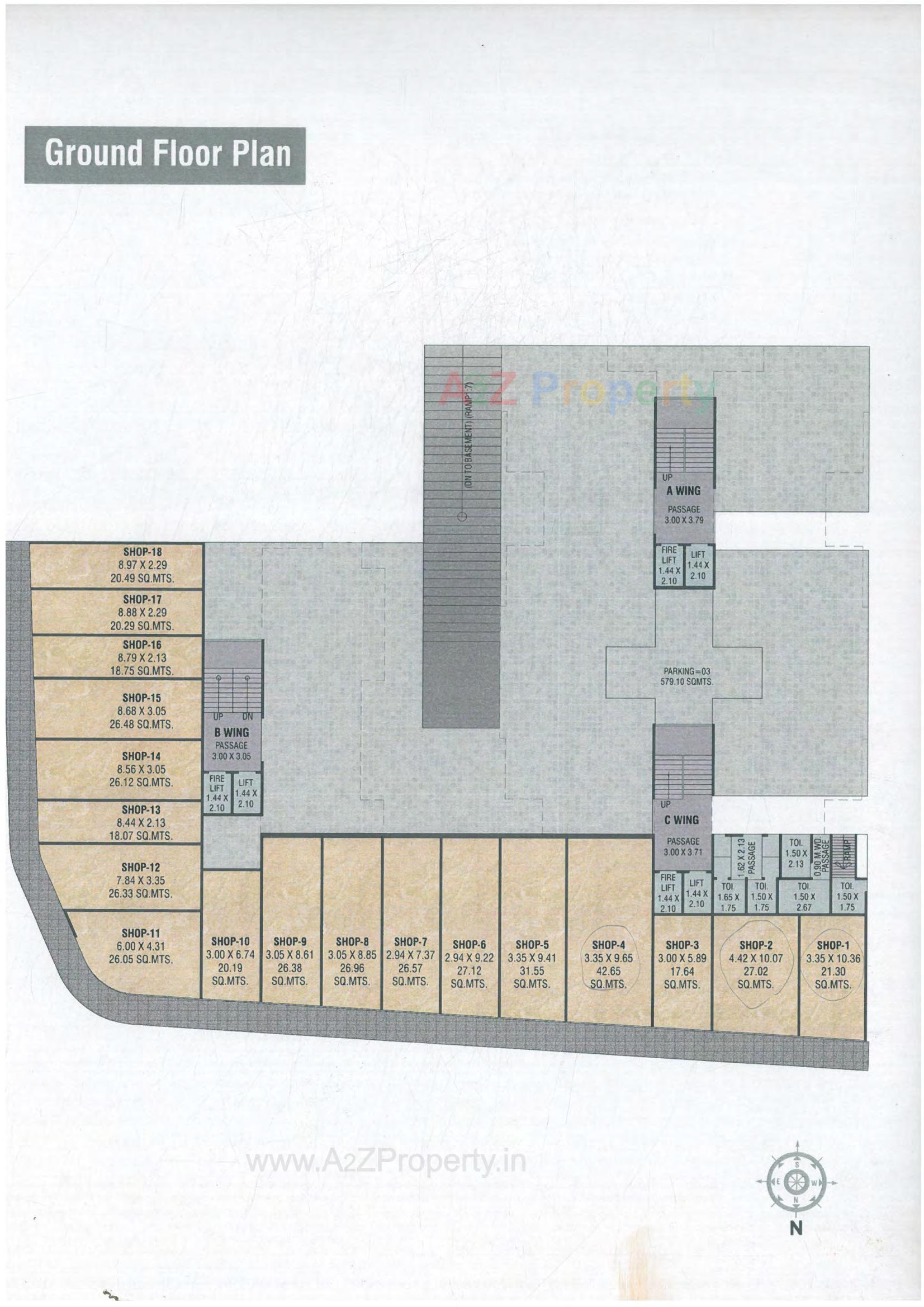 Layout of real estate project Brinja Residency located at Chikhodra, Vadodara, Gujarat