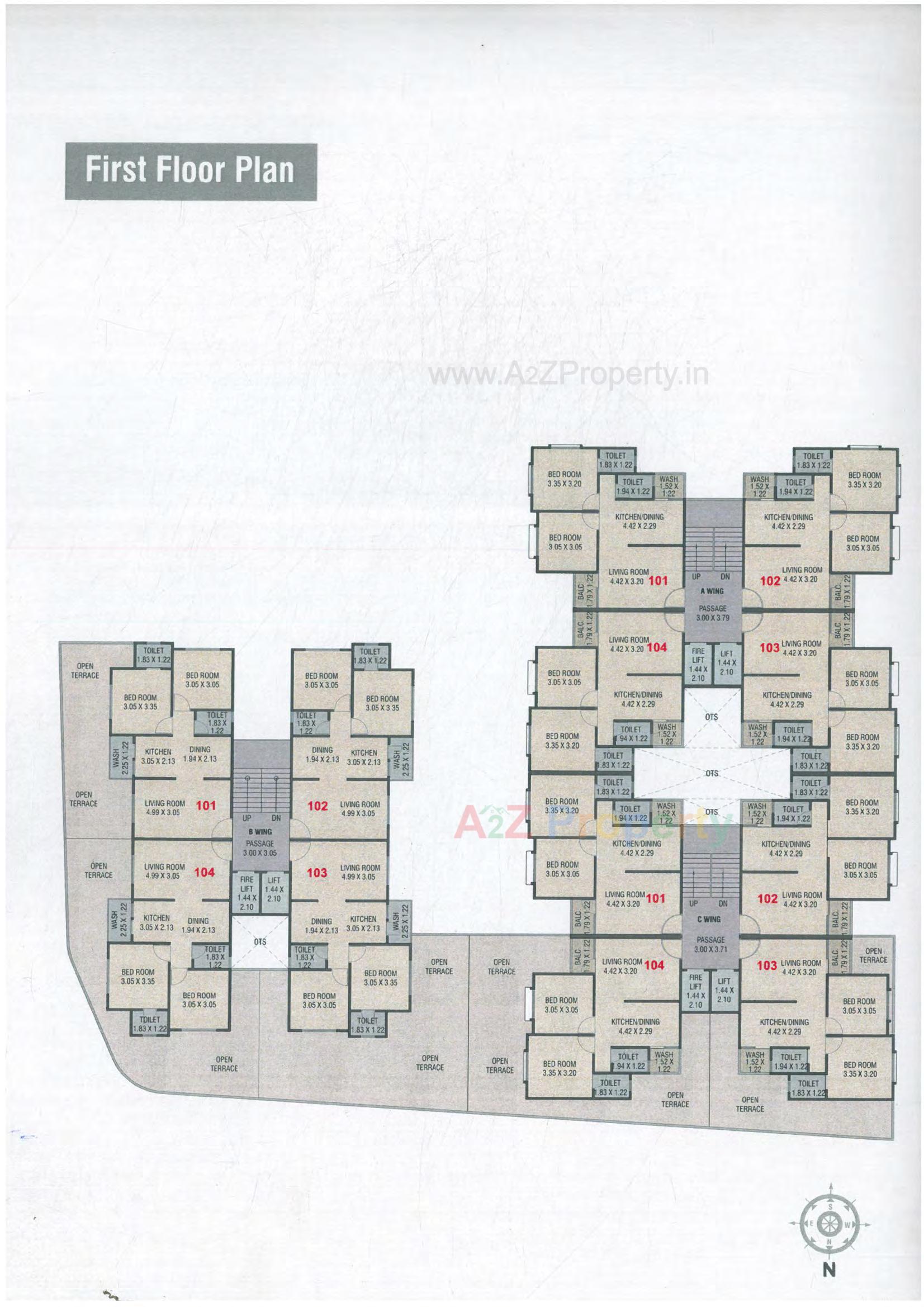 Layout of real estate project Brinja Residency located at Chikhodra, Vadodara, Gujarat