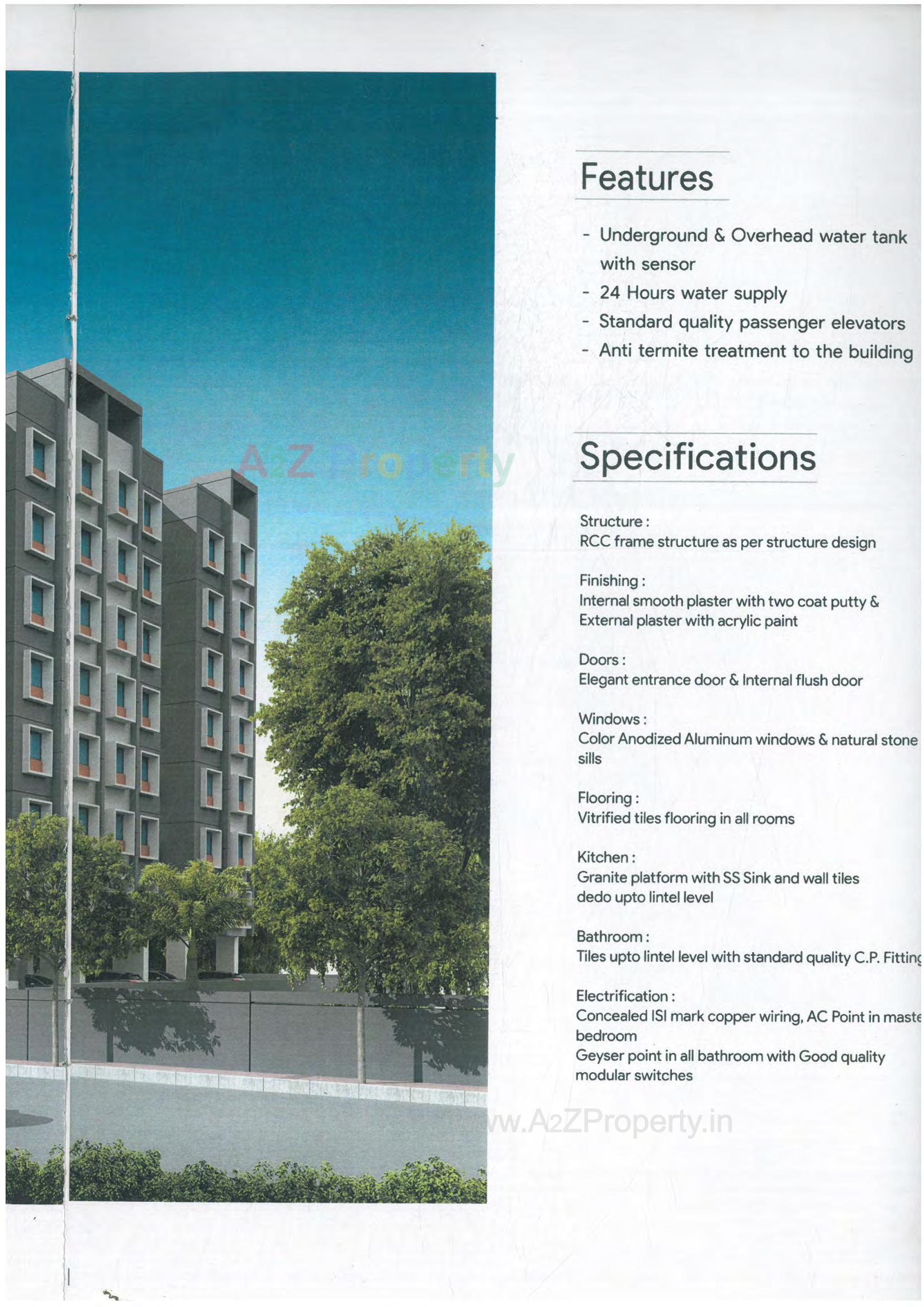  of real estate project Brinja Residency located at Chikhodra, Vadodara, Gujarat