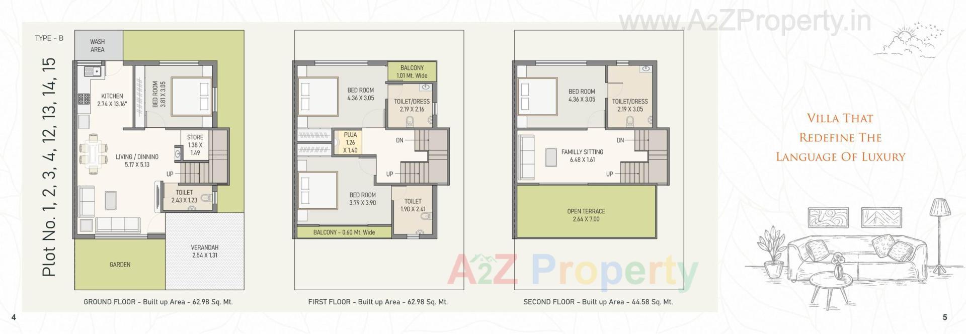 Layout of real estate project Broadleaf located at Bill, Vadodara, Gujarat